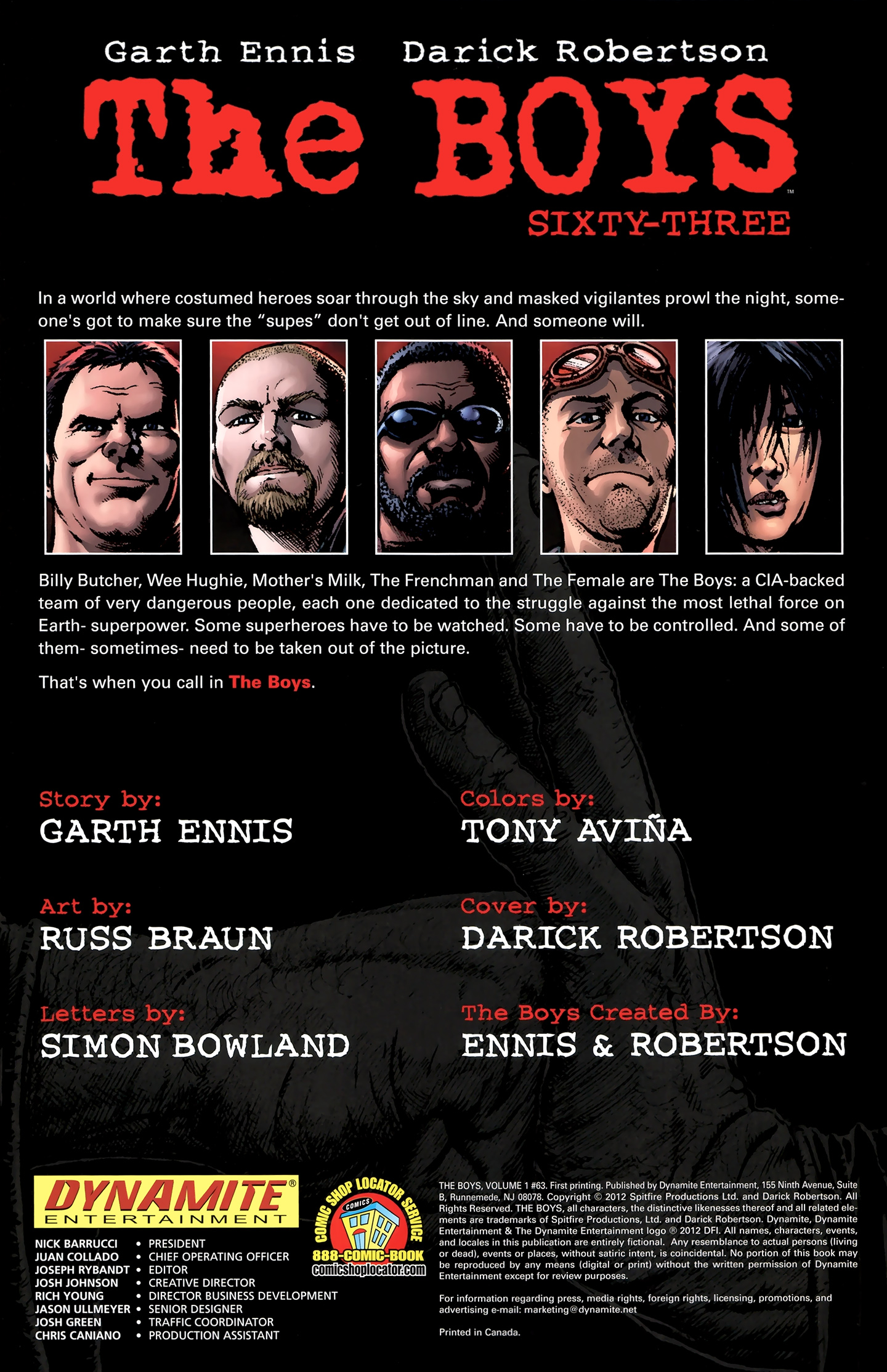 Read online The Boys comic -  Issue #63 - 2