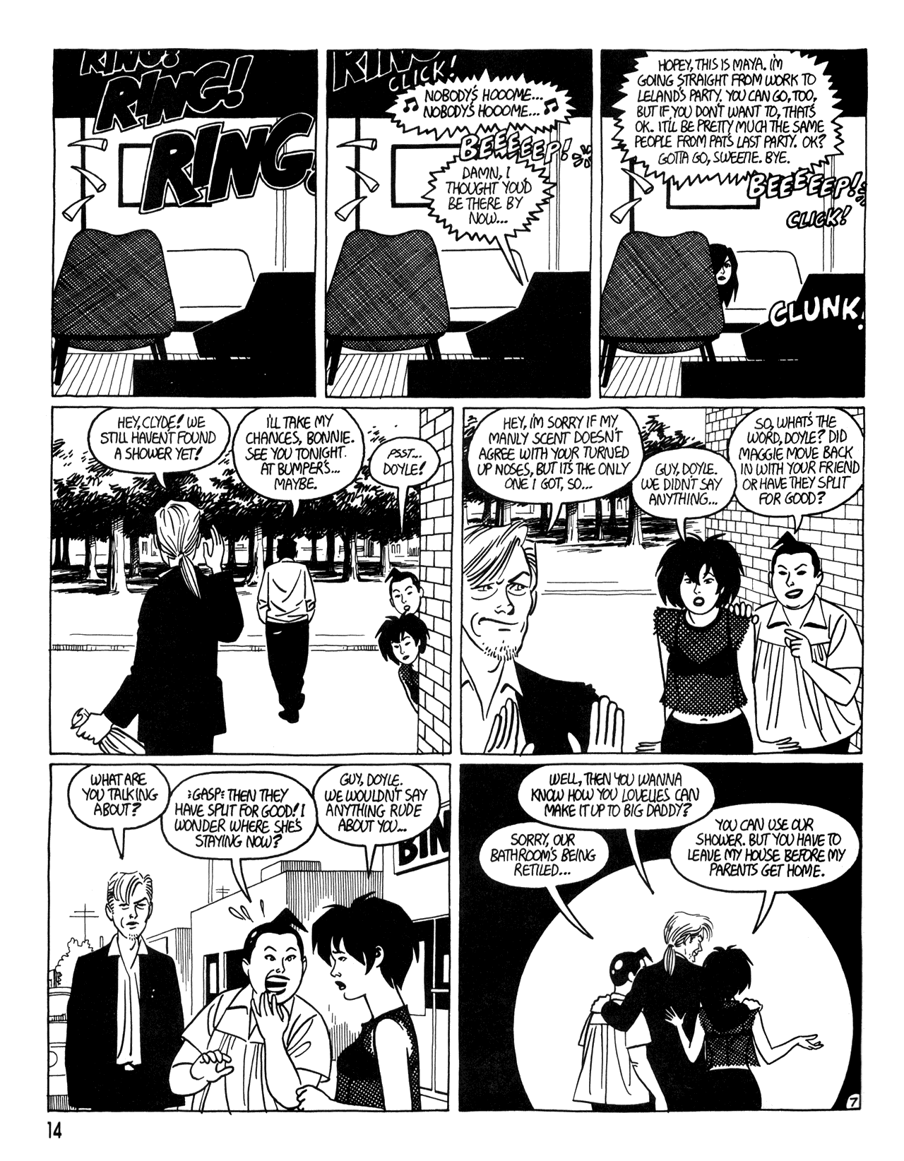 Read online Love and Rockets (1982) comic -  Issue #34 - 16