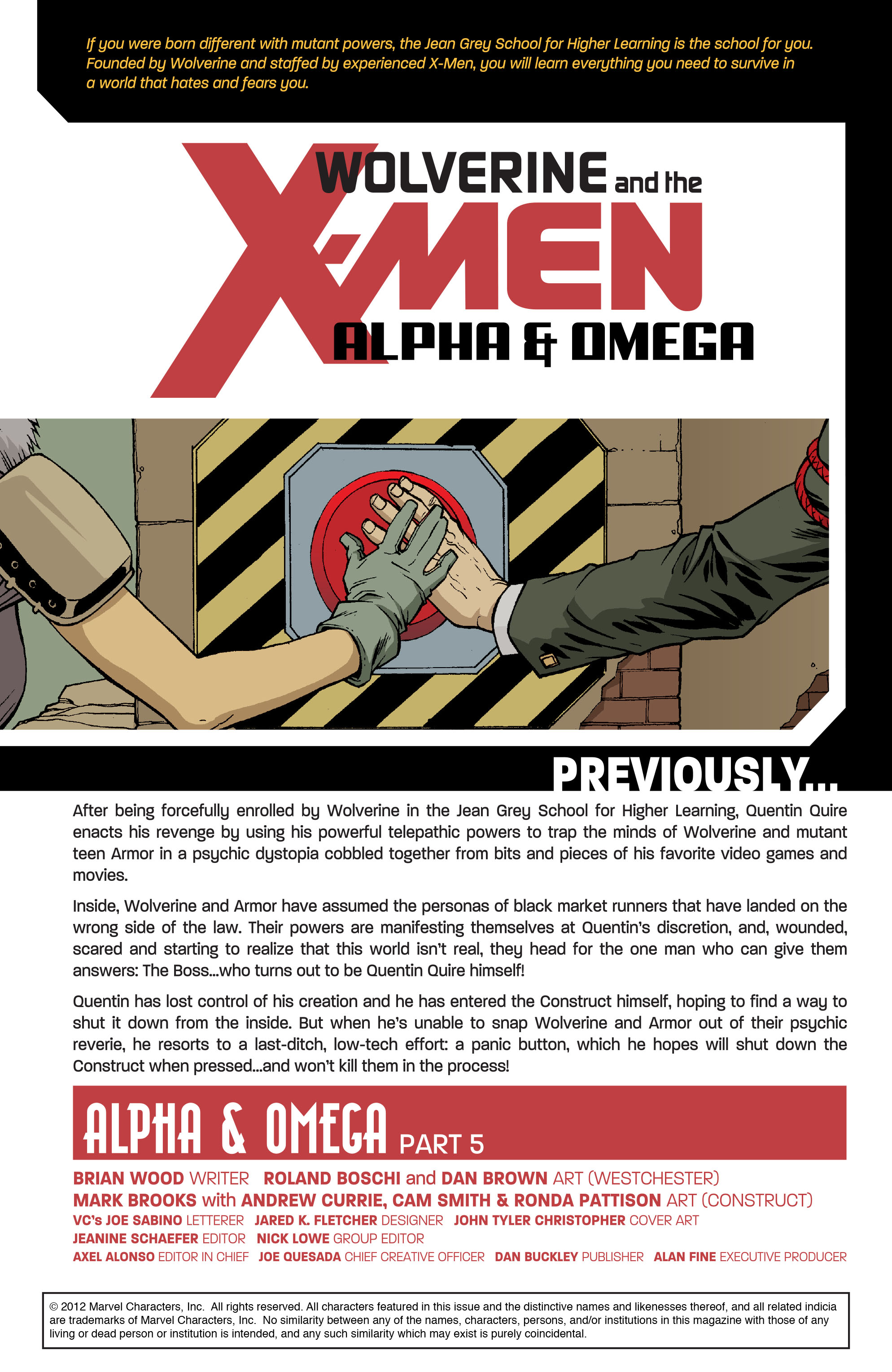 Read online Wolverine and the X-Men: Alpha & Omega comic -  Issue # _TPB - 96