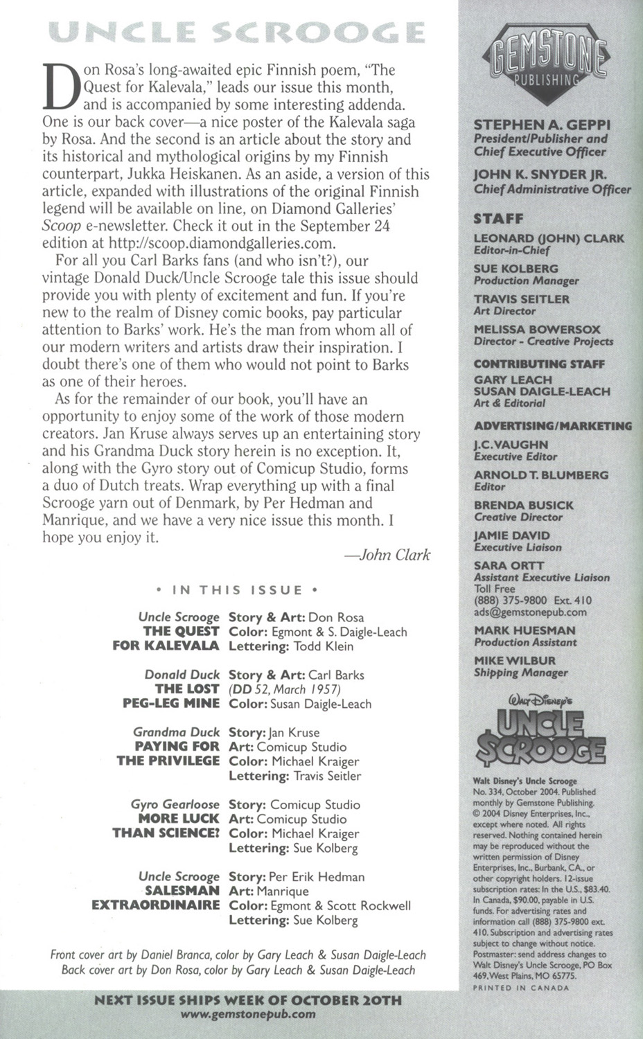 Read online Uncle Scrooge (1953) comic -  Issue #334 - 2