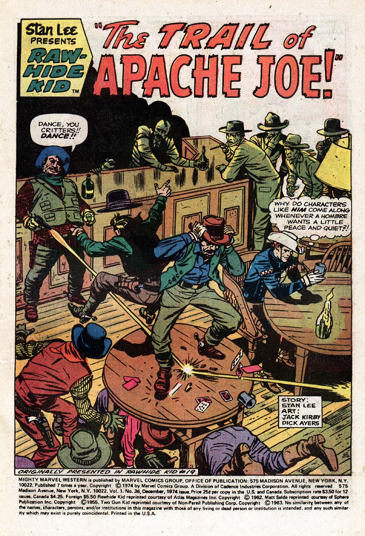 Read online The Mighty Marvel Western comic -  Issue #36 - 2