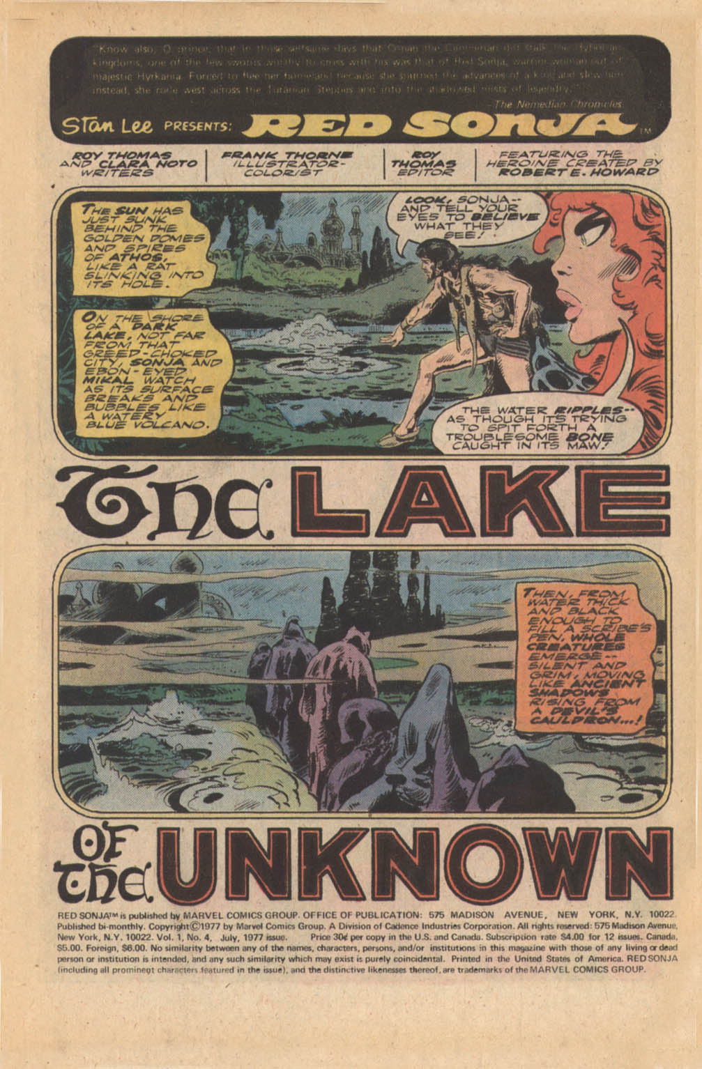 Read online Red Sonja (1977) comic -  Issue #4 - 2