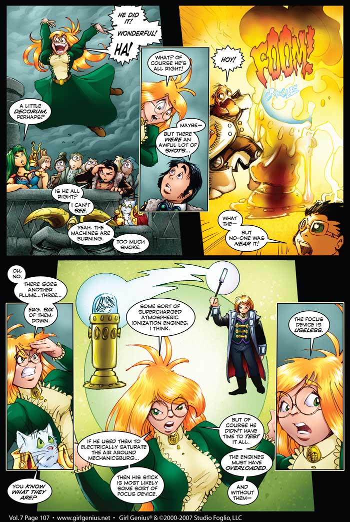 Read online Girl Genius (2002) comic -  Issue #7 - 108