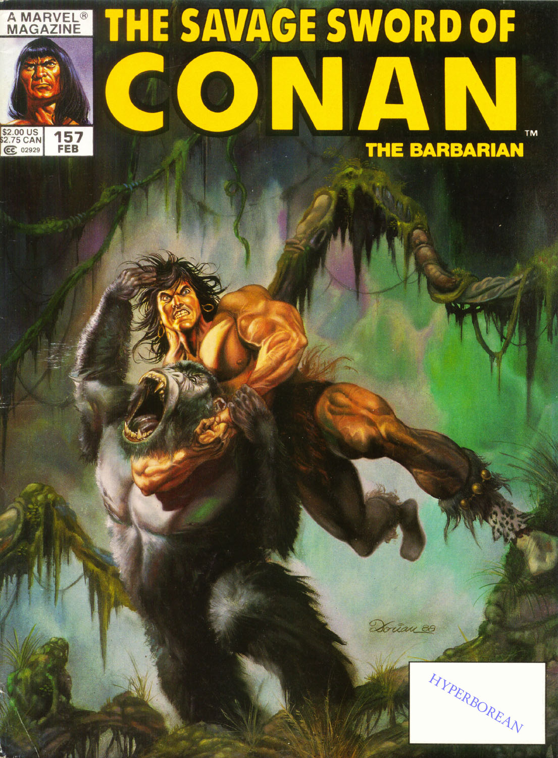 Read online The Savage Sword Of Conan comic -  Issue #157 - 1