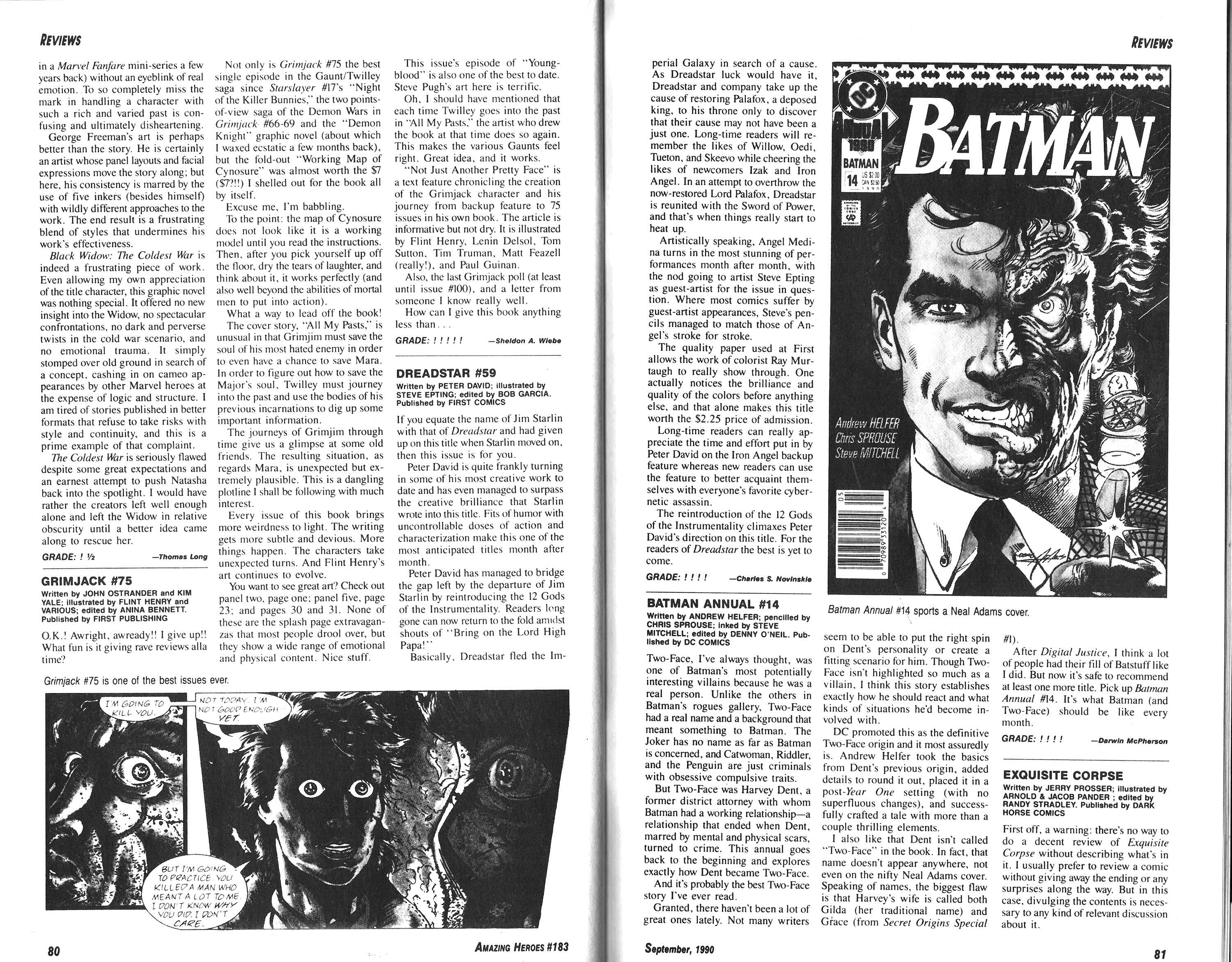 Read online Amazing Heroes comic -  Issue #183 - 41