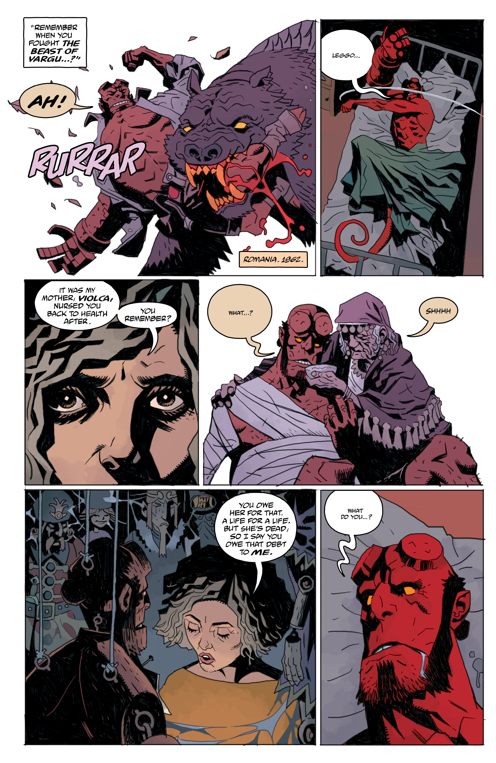 Read online Hellboy and the B.P.R.D.: Her Fatal Hour comic -  Issue # Full - 6