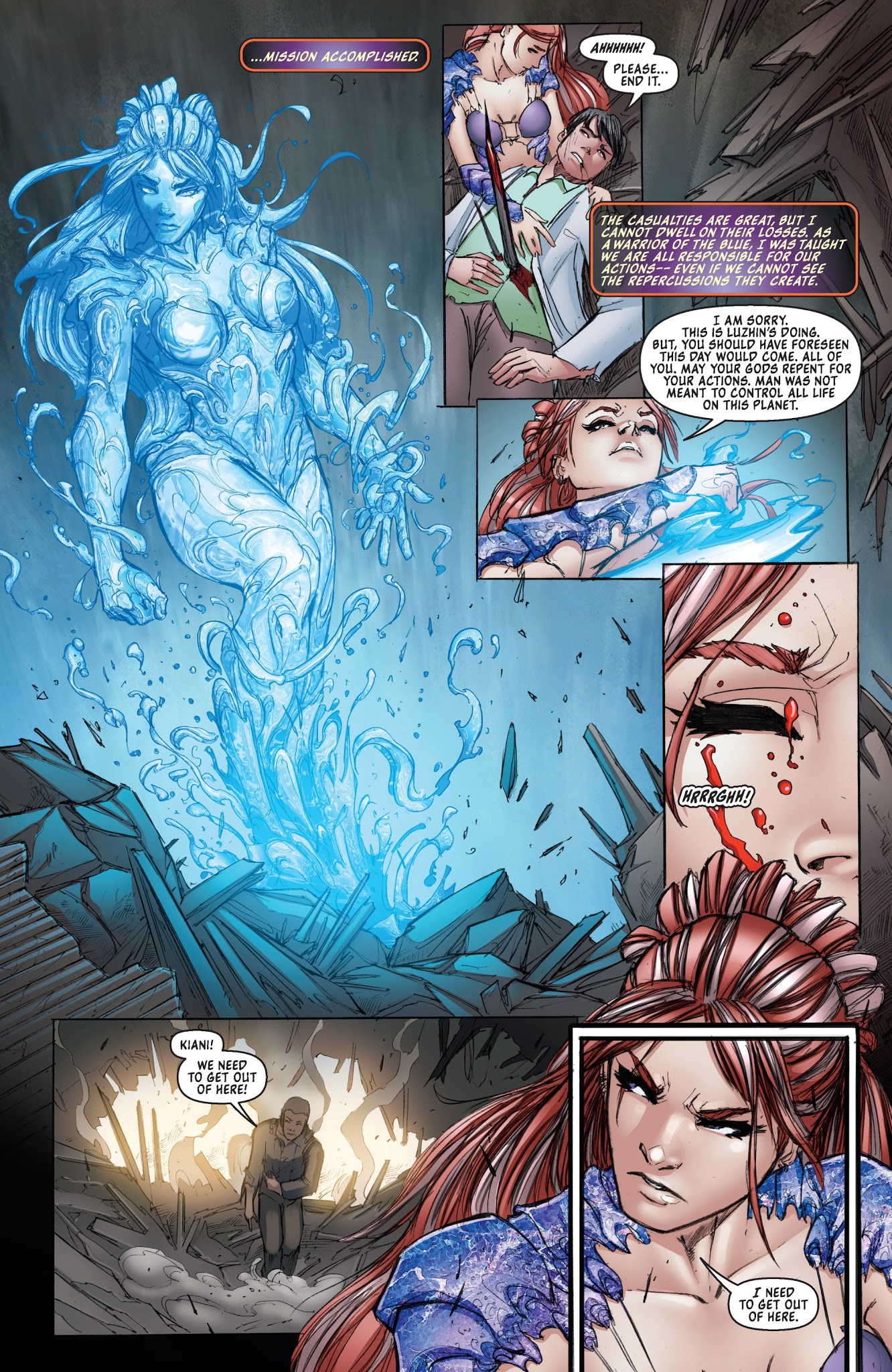 Read online Michael Turner's Fathom: Kiani (2014) comic -  Issue #3 - 5