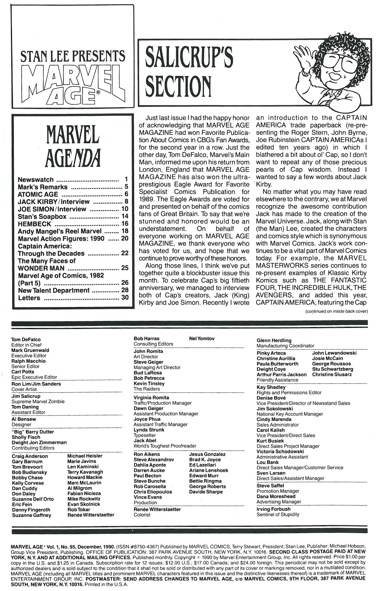 Read online Marvel Age comic -  Issue #95 - 2