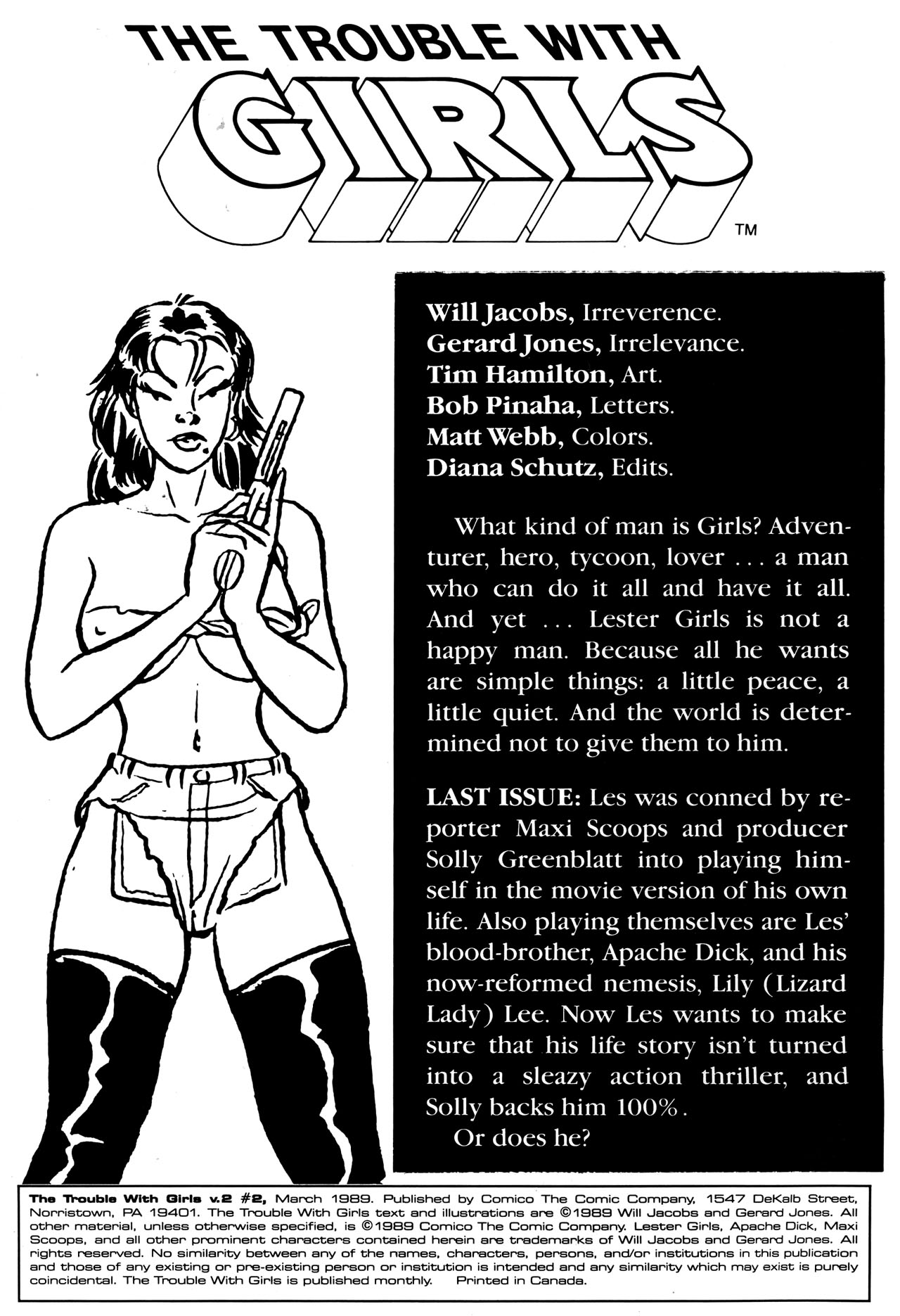 Read online The Trouble With Girls (1989) comic -  Issue #2 - 2
