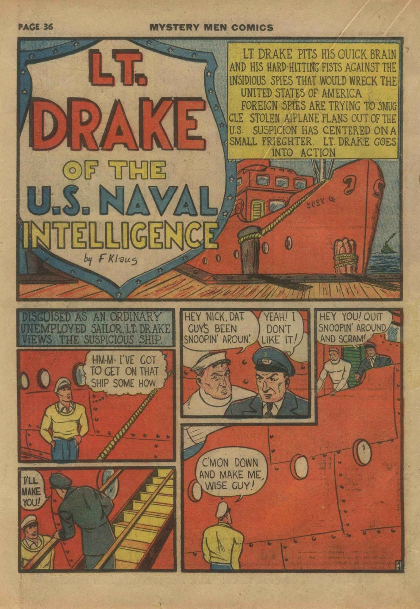 Read online Mystery Men Comics comic -  Issue #14 - 38