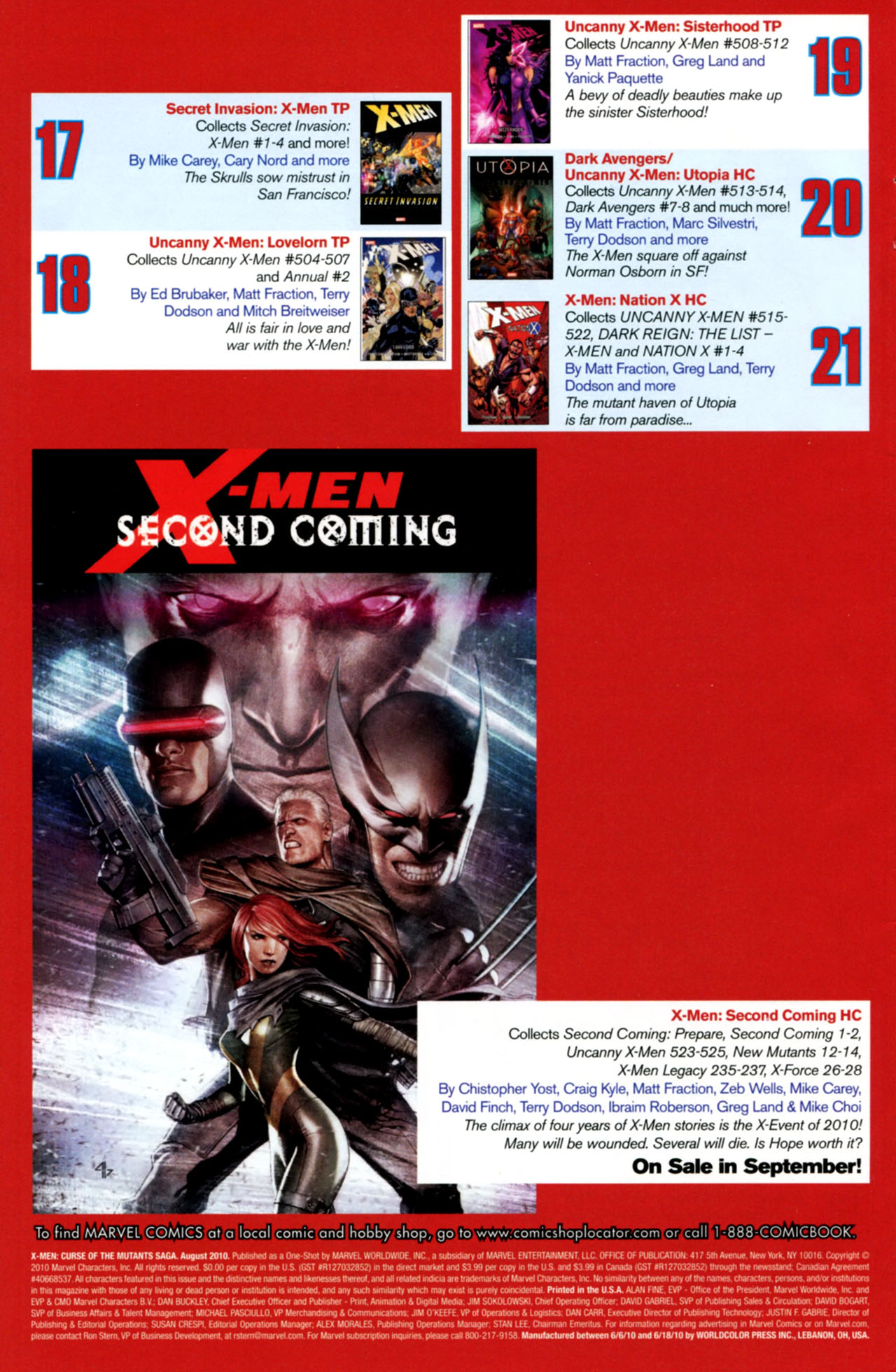 Read online X-Men: Curse of the Mutants Saga comic -  Issue # Full - 32