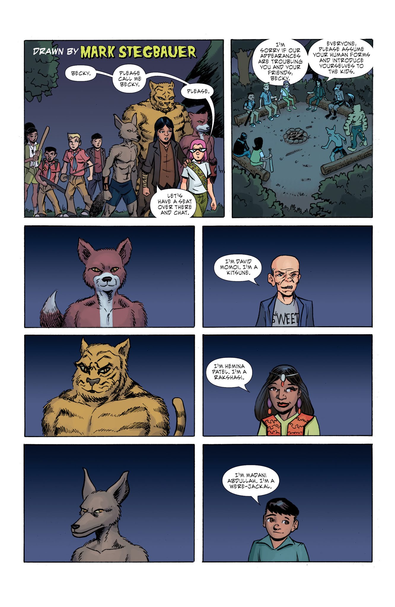 Read online Ghoul Scouts: I Was A Tweenage Werewolf! comic -  Issue #4 - 5