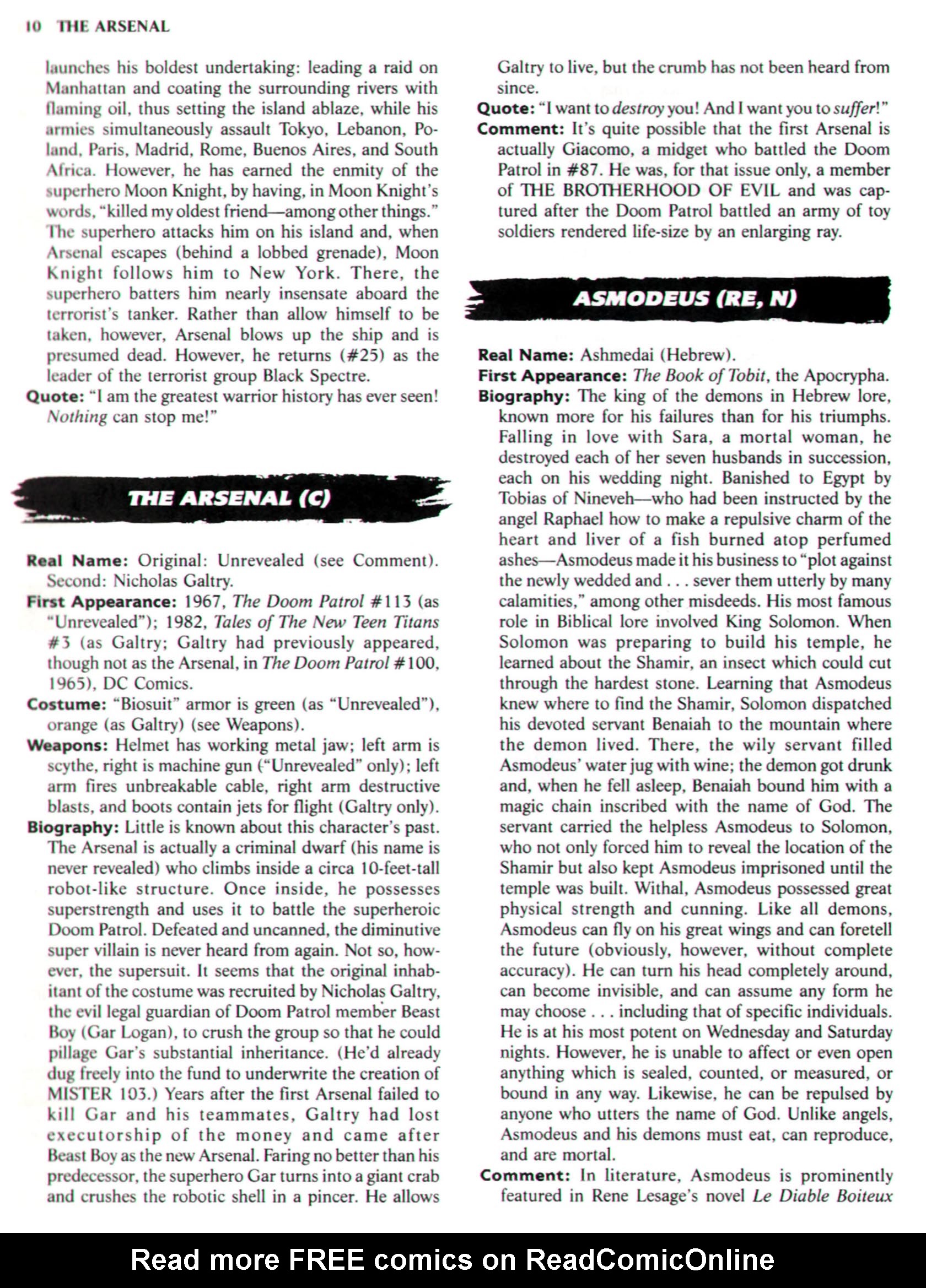 Read online The Encyclopedia of Super Villains comic -  Issue # TPB (Part 1) - 20