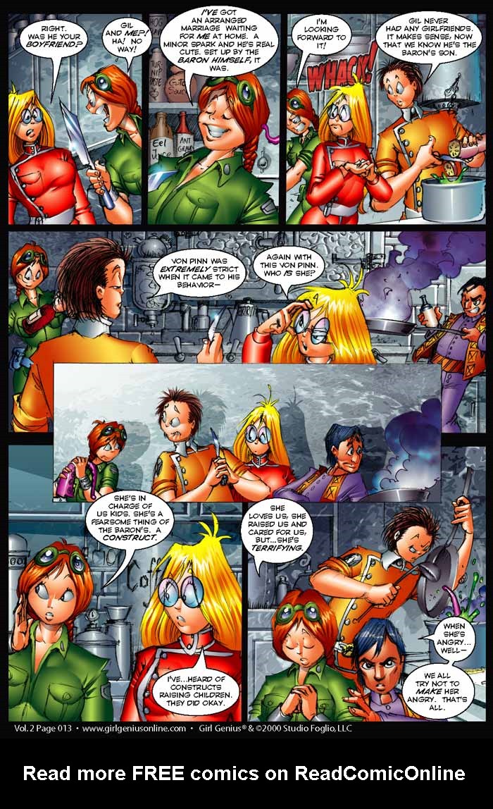 Read online Girl Genius (2002) comic -  Issue #2 - 14