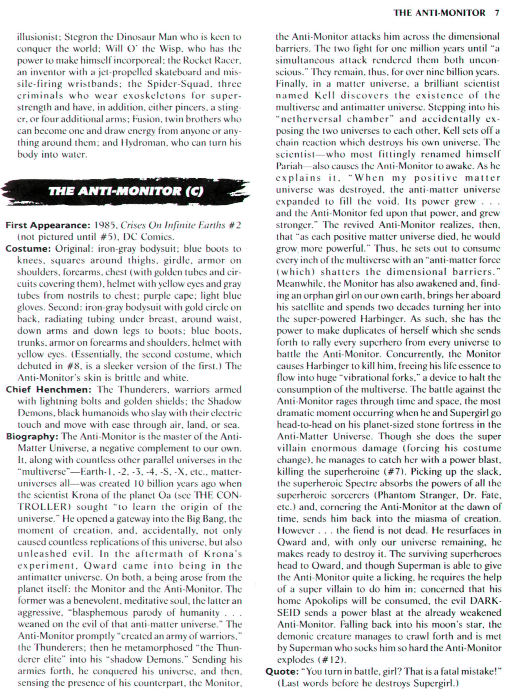 Read online The Encyclopedia of Super Villains comic -  Issue # TPB (Part 1) - 17