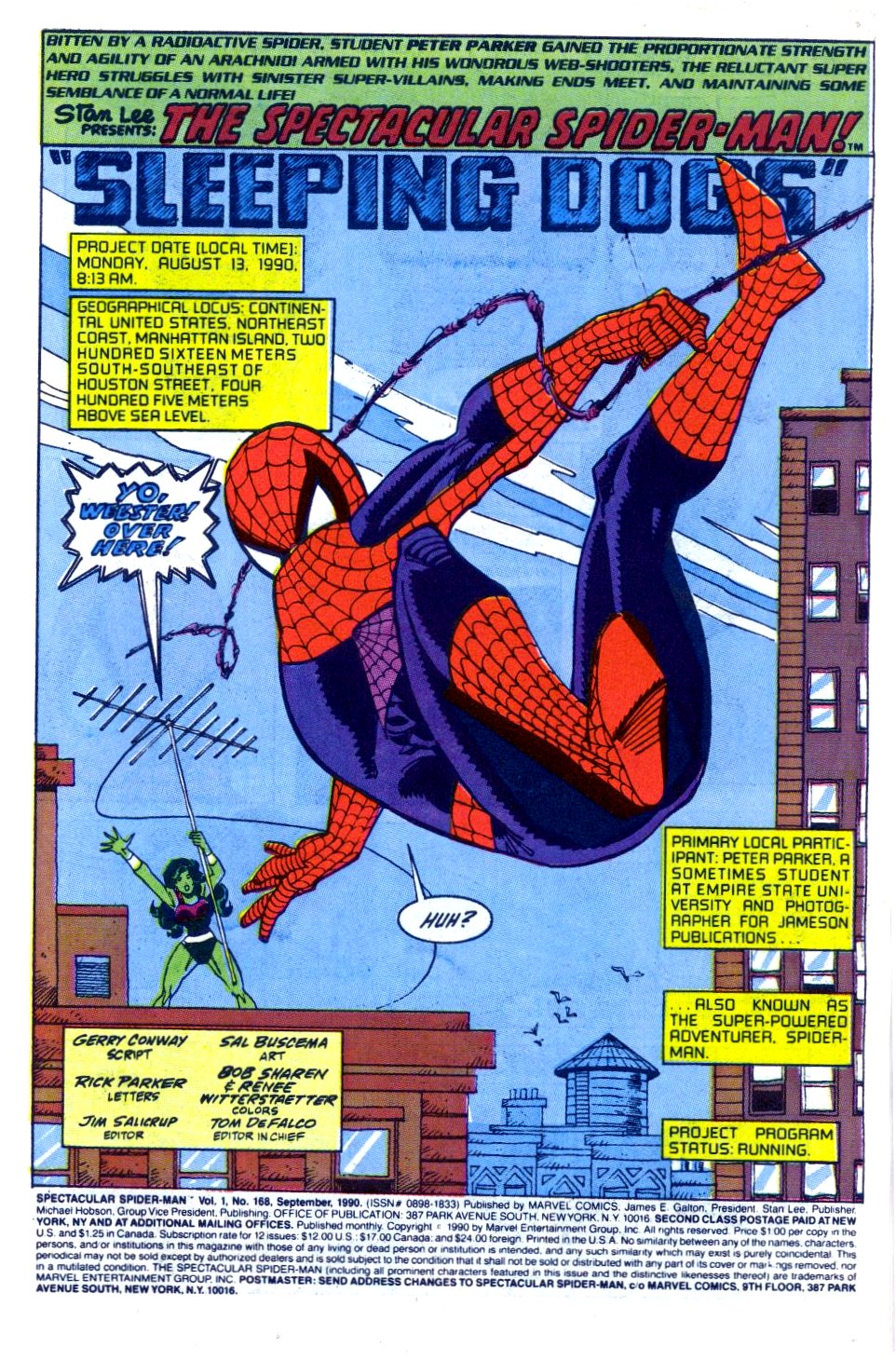 Read online The Spectacular Spider-Man (1976) comic -  Issue #168 - 2
