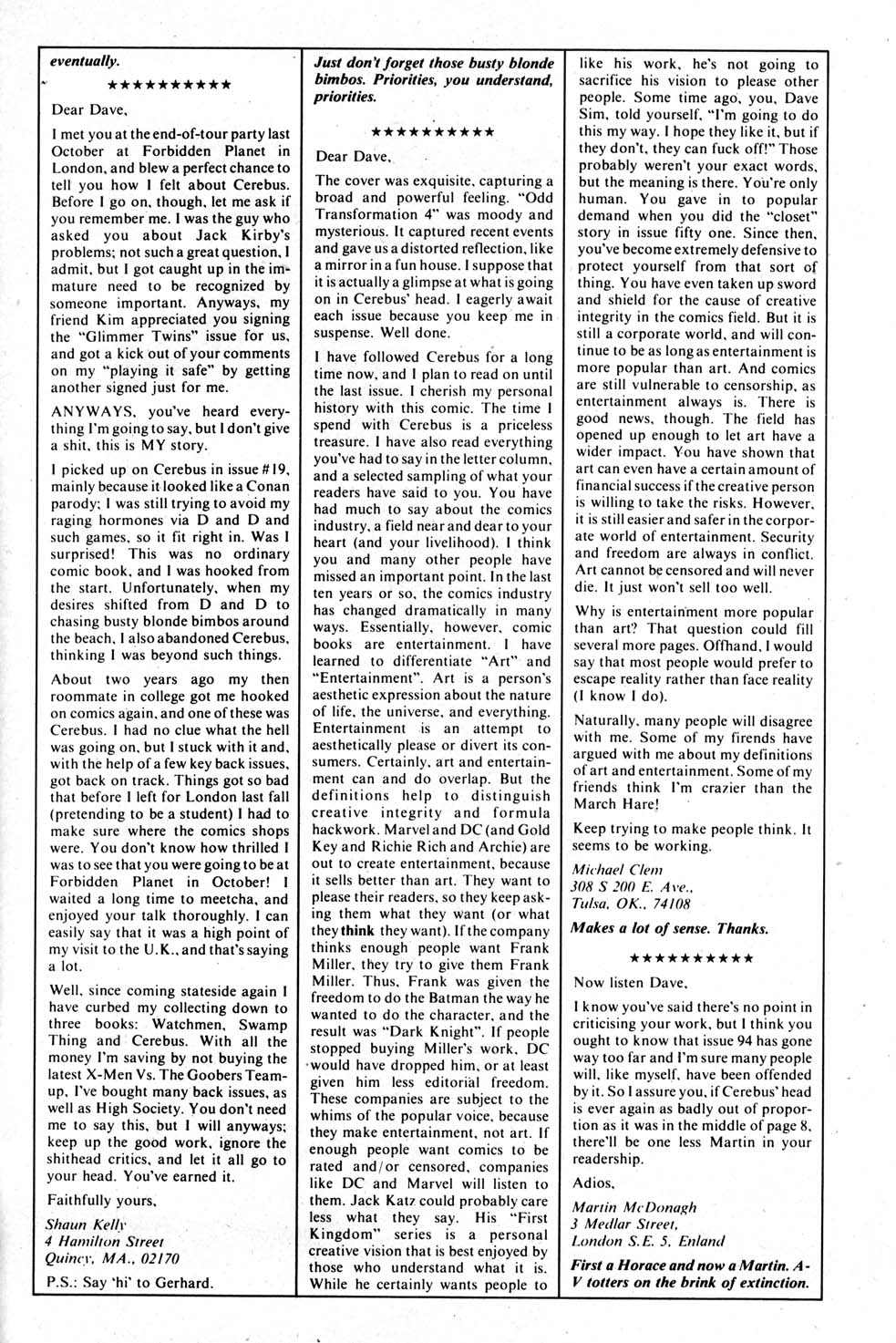 Read online Cerebus comic -  Issue #99 - 25