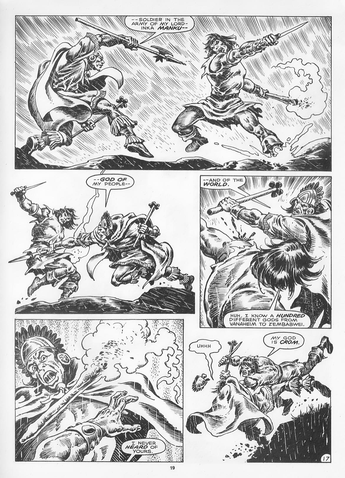 Read online The Savage Sword Of Conan comic -  Issue #166 - 21