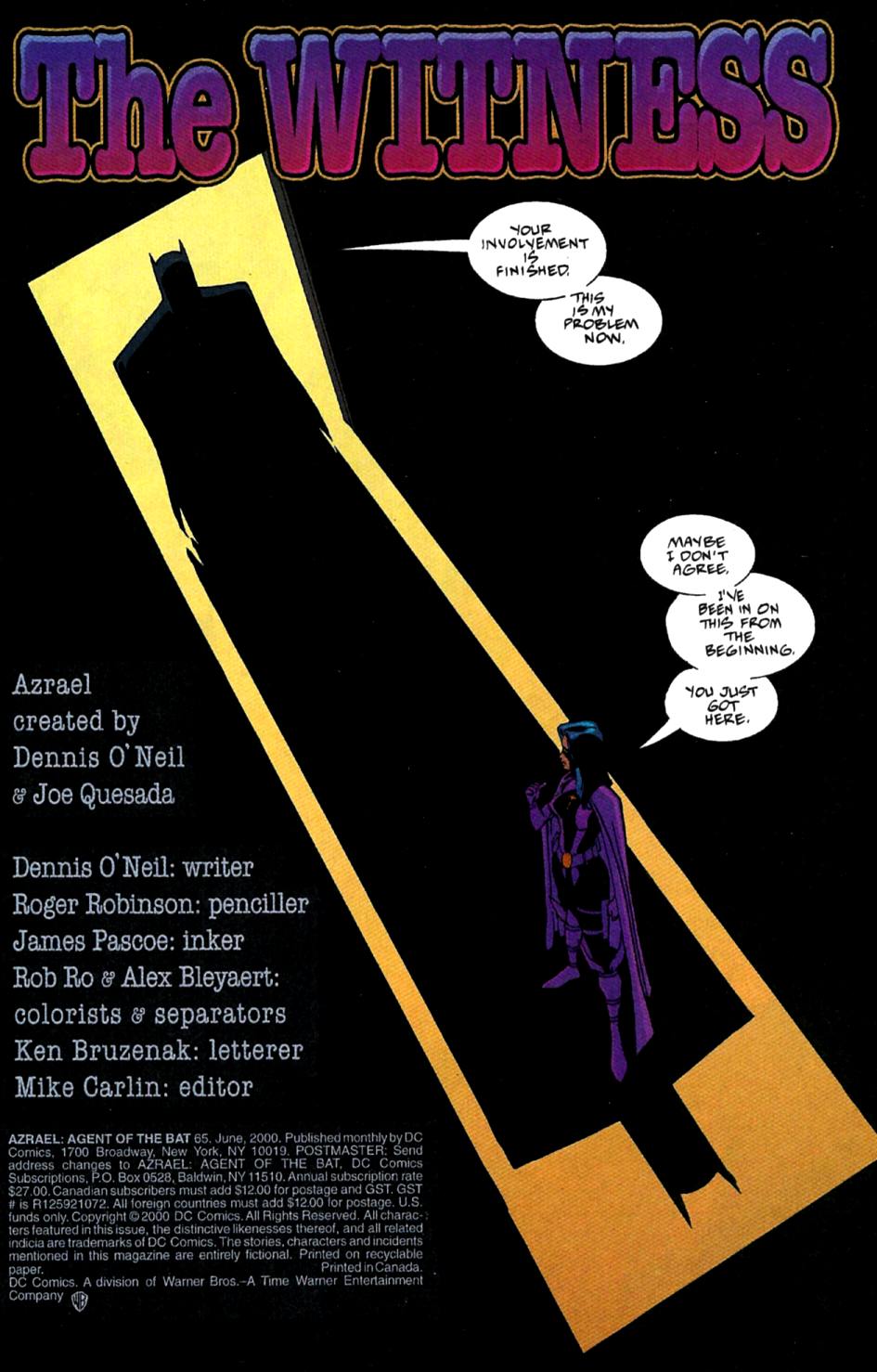 Read online Azrael: Agent of the Bat comic -  Issue #65 - 2