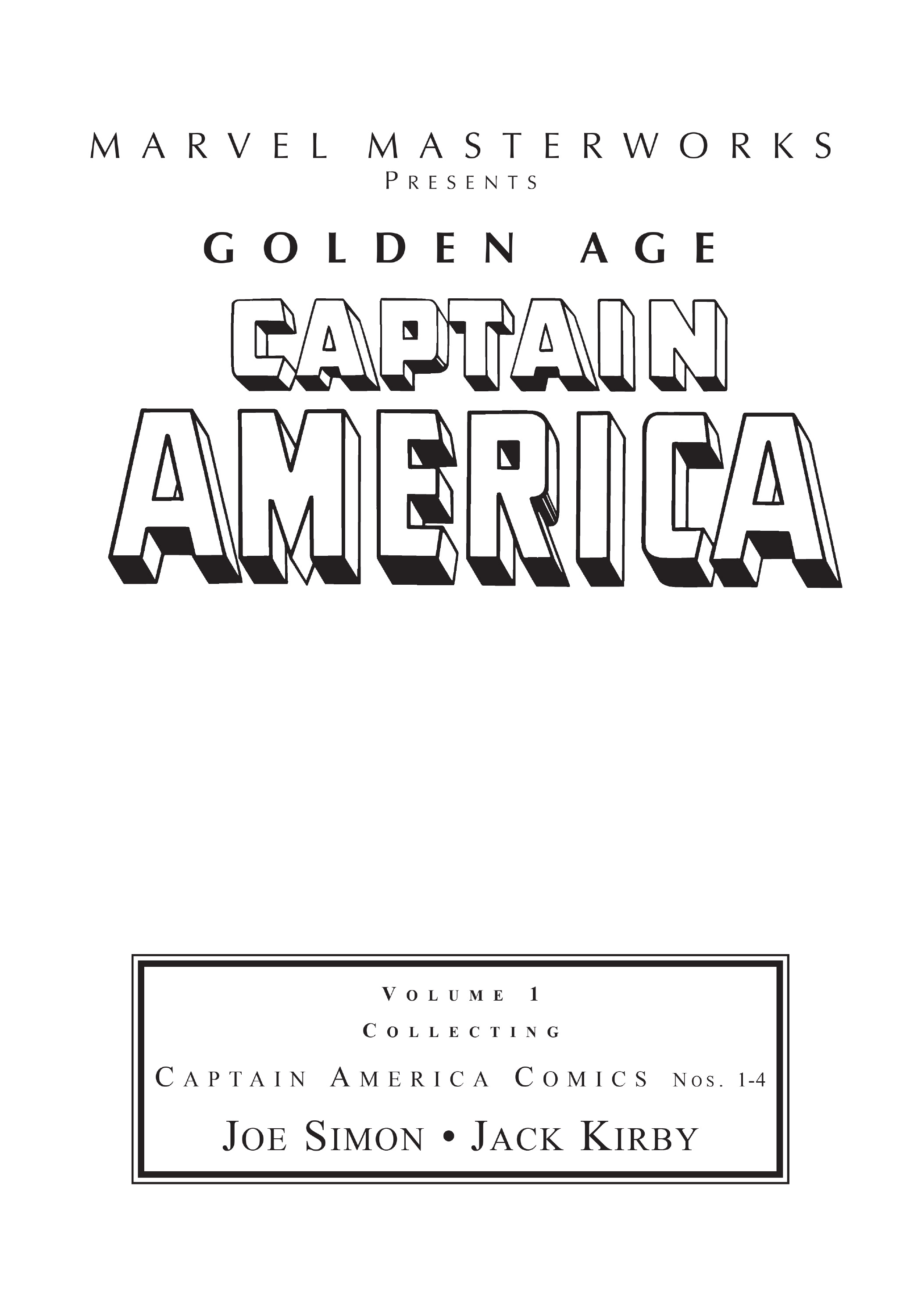 Read online Marvel Masterworks: Golden Age Captain America comic -  Issue # TPB 1 (Part 1) - 2