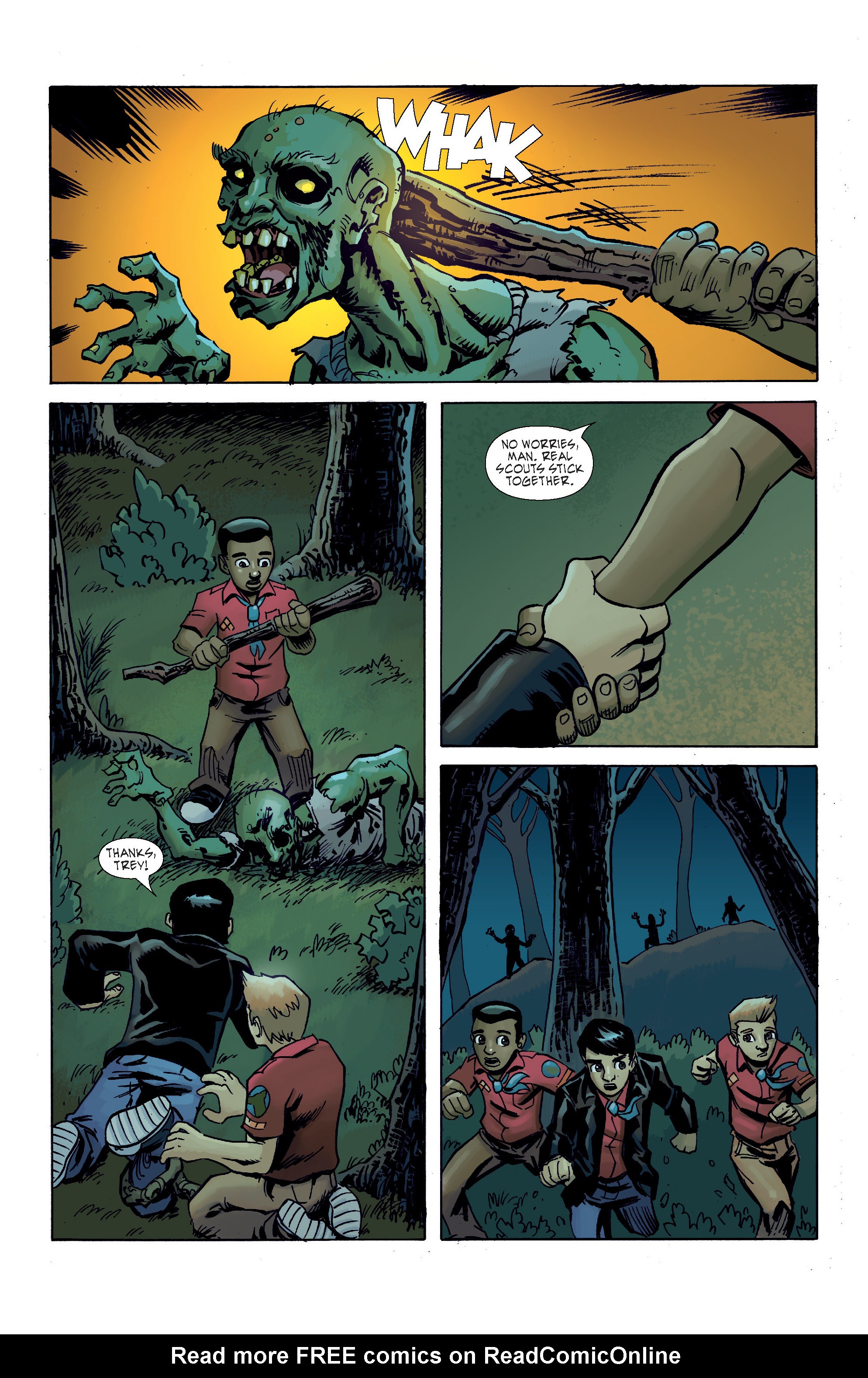 Read online Ghoul Scouts: Night of the Unliving Undead comic -  Issue #1 - 8