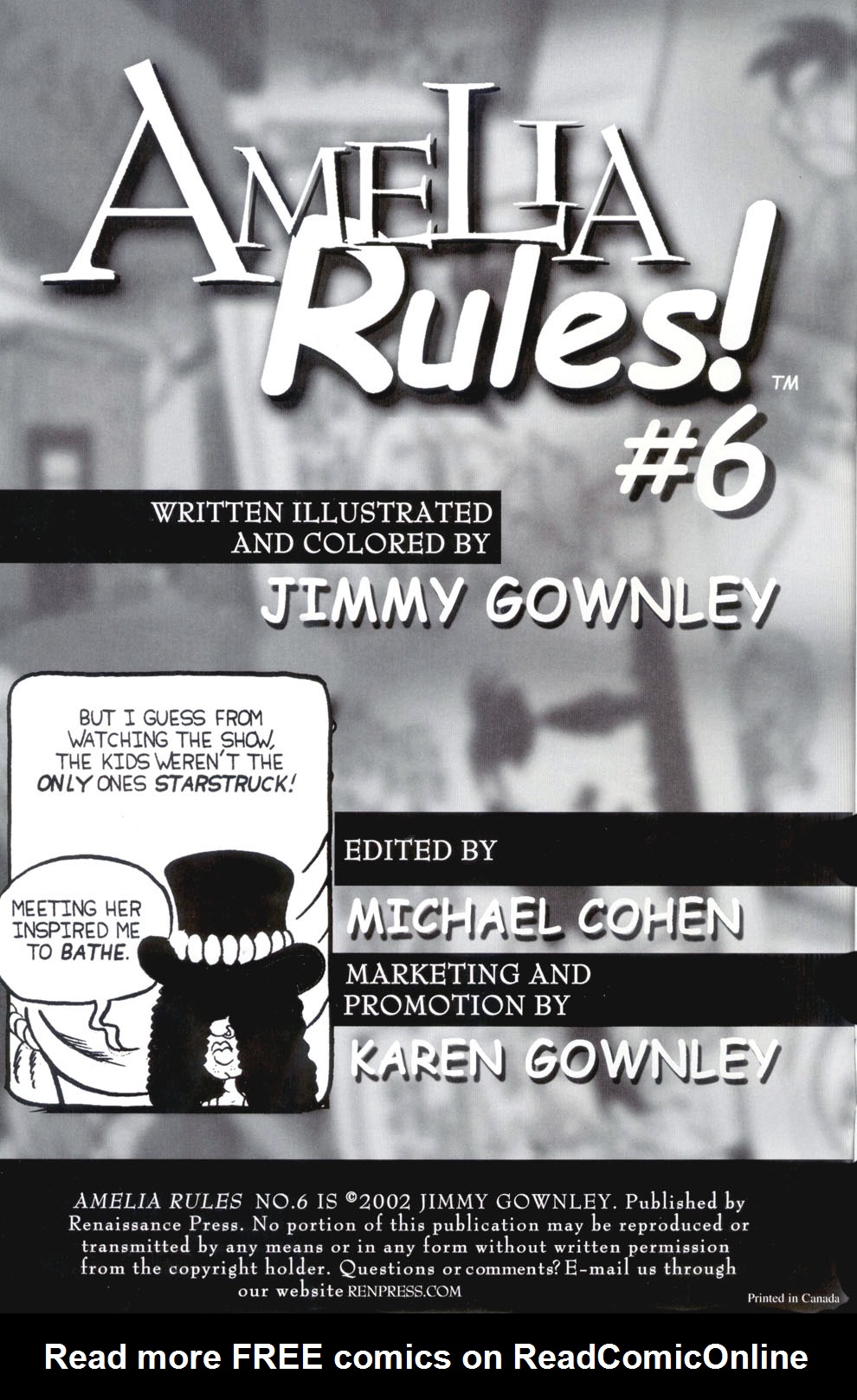 Read online Amelia Rules! comic -  Issue #6 - 2