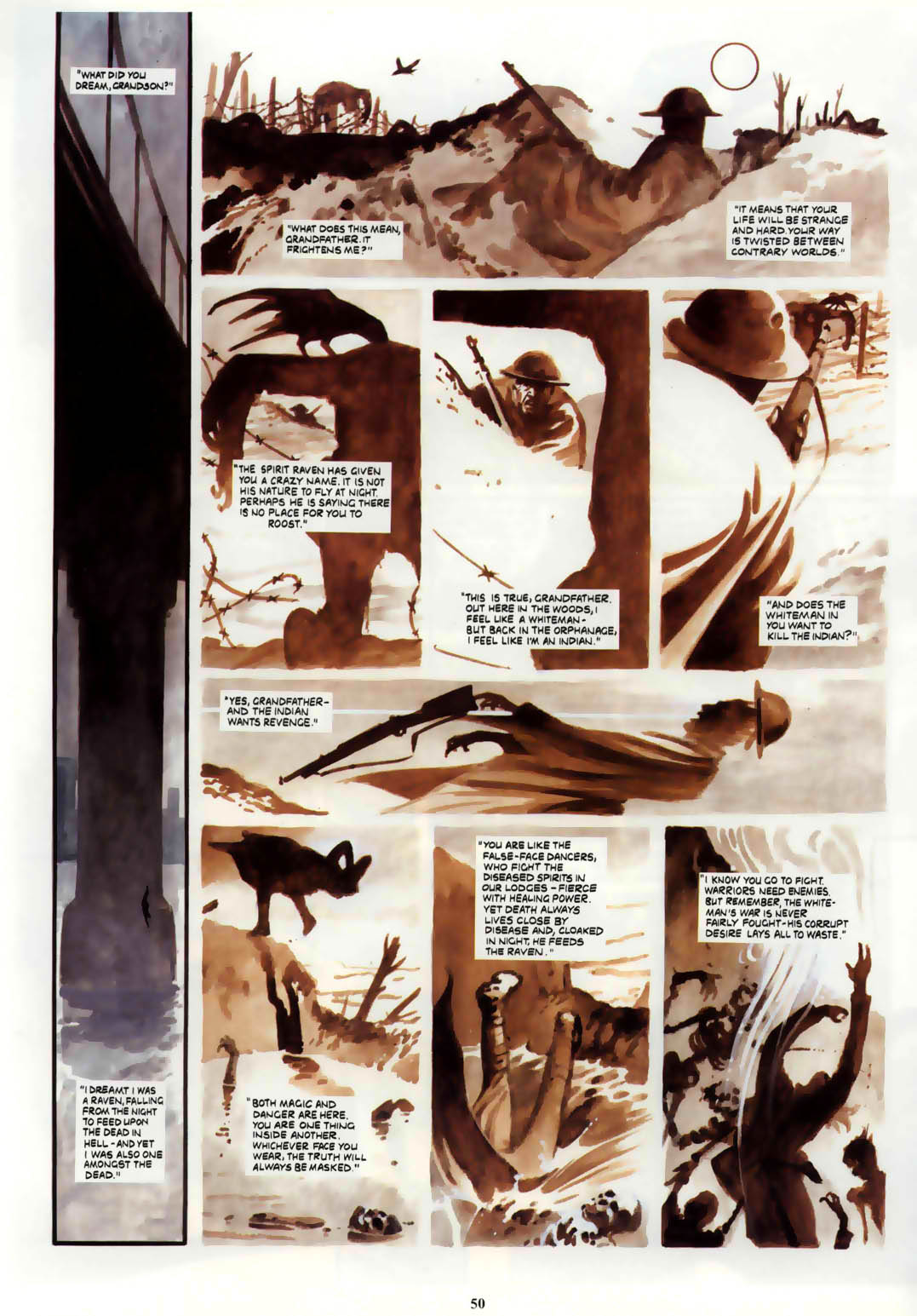 Read online Marvel Graphic Novel comic -  Issue #6 Night Raven - House of Cards - 49