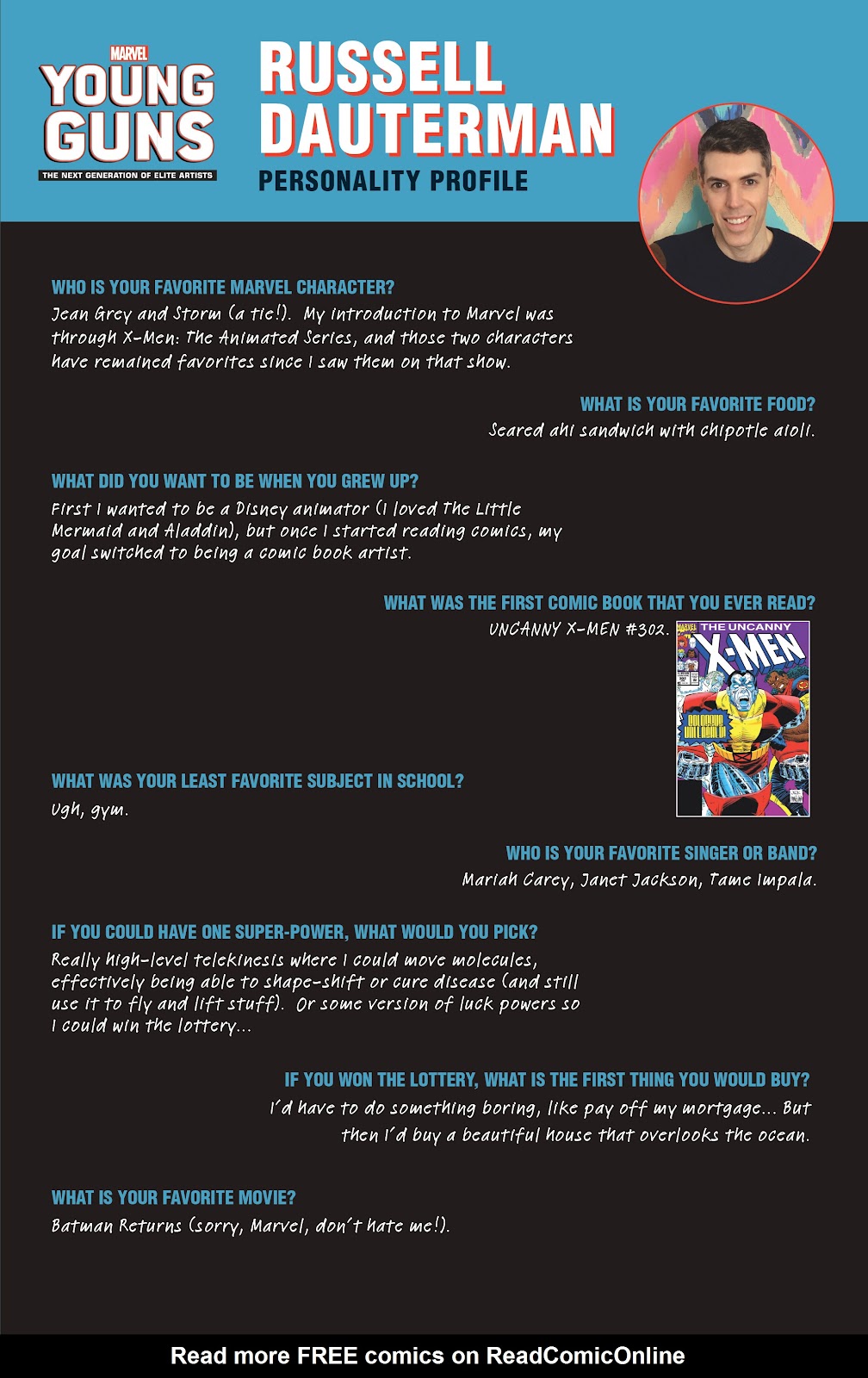 Read Online Young Guns Sketchbook Comic Issue Full