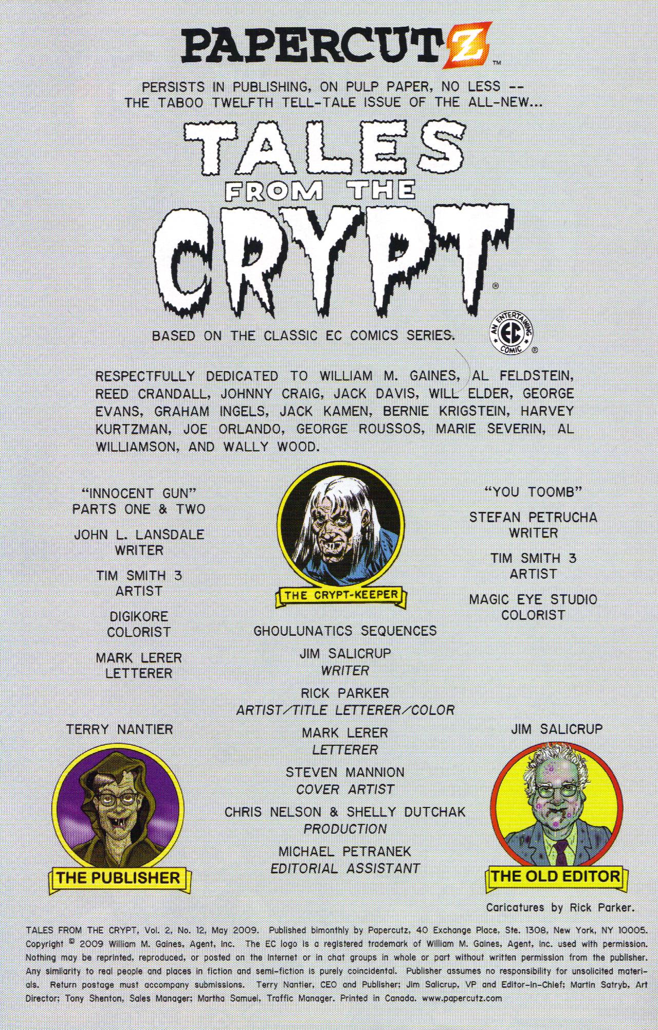 Read online Tales From The Crypt (2007) comic -  Issue #12 - 2