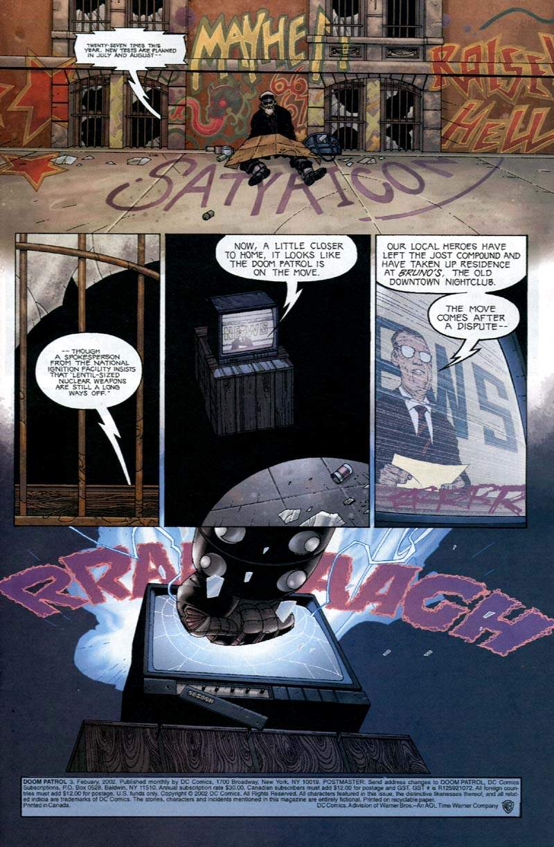 Read online Doom Patrol (2001) comic -  Issue #3 - 2