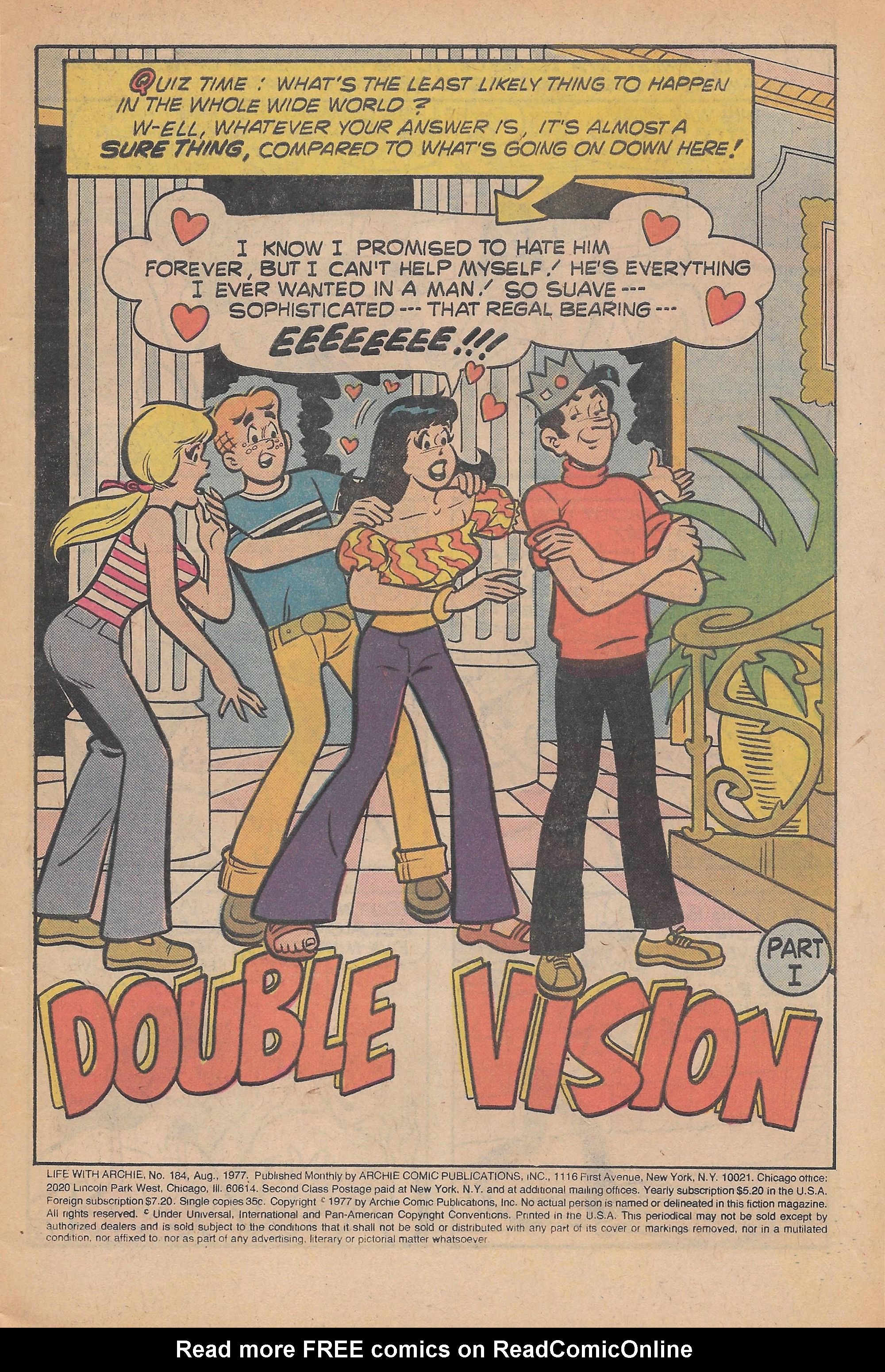 Read online Life With Archie (1958) comic -  Issue #184 - 3