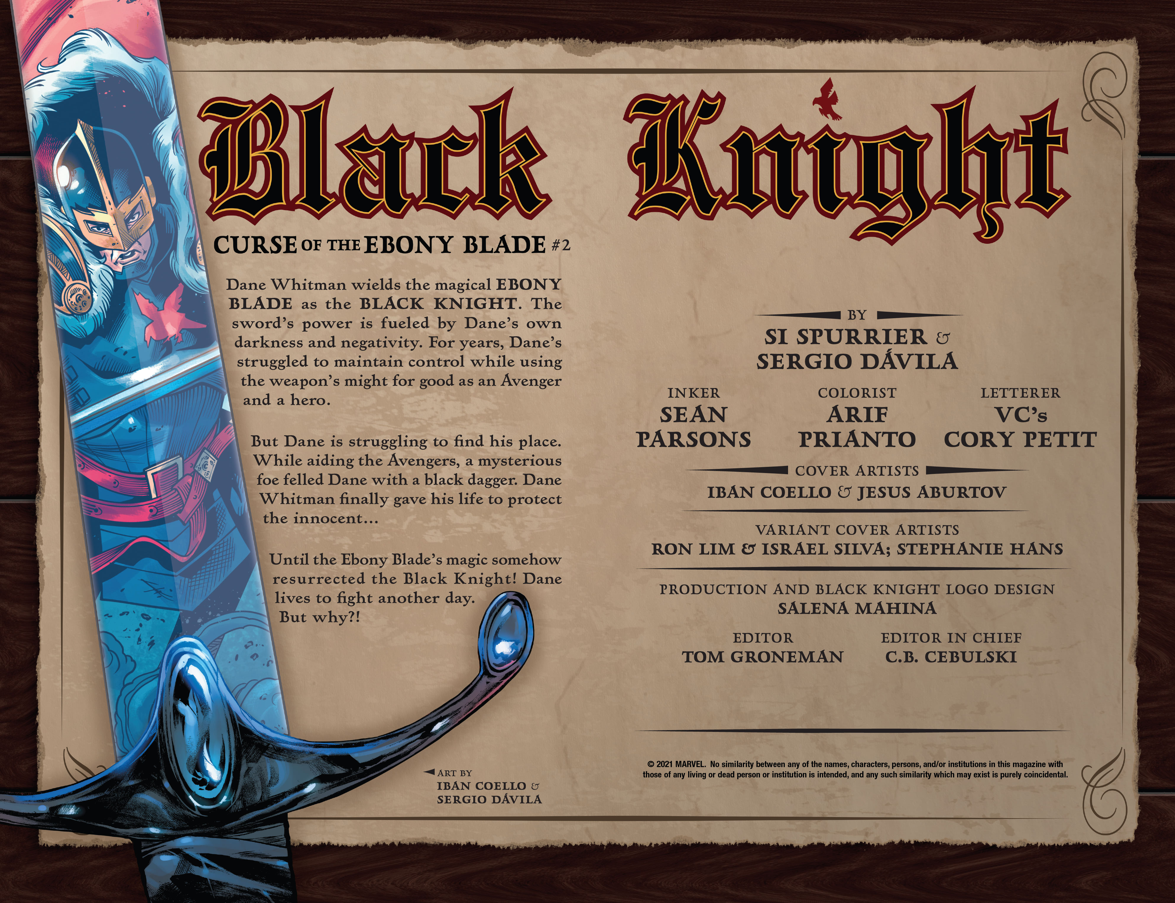 Read online Black Knight: Curse Of The Ebony Blade comic -  Issue #2 - 4