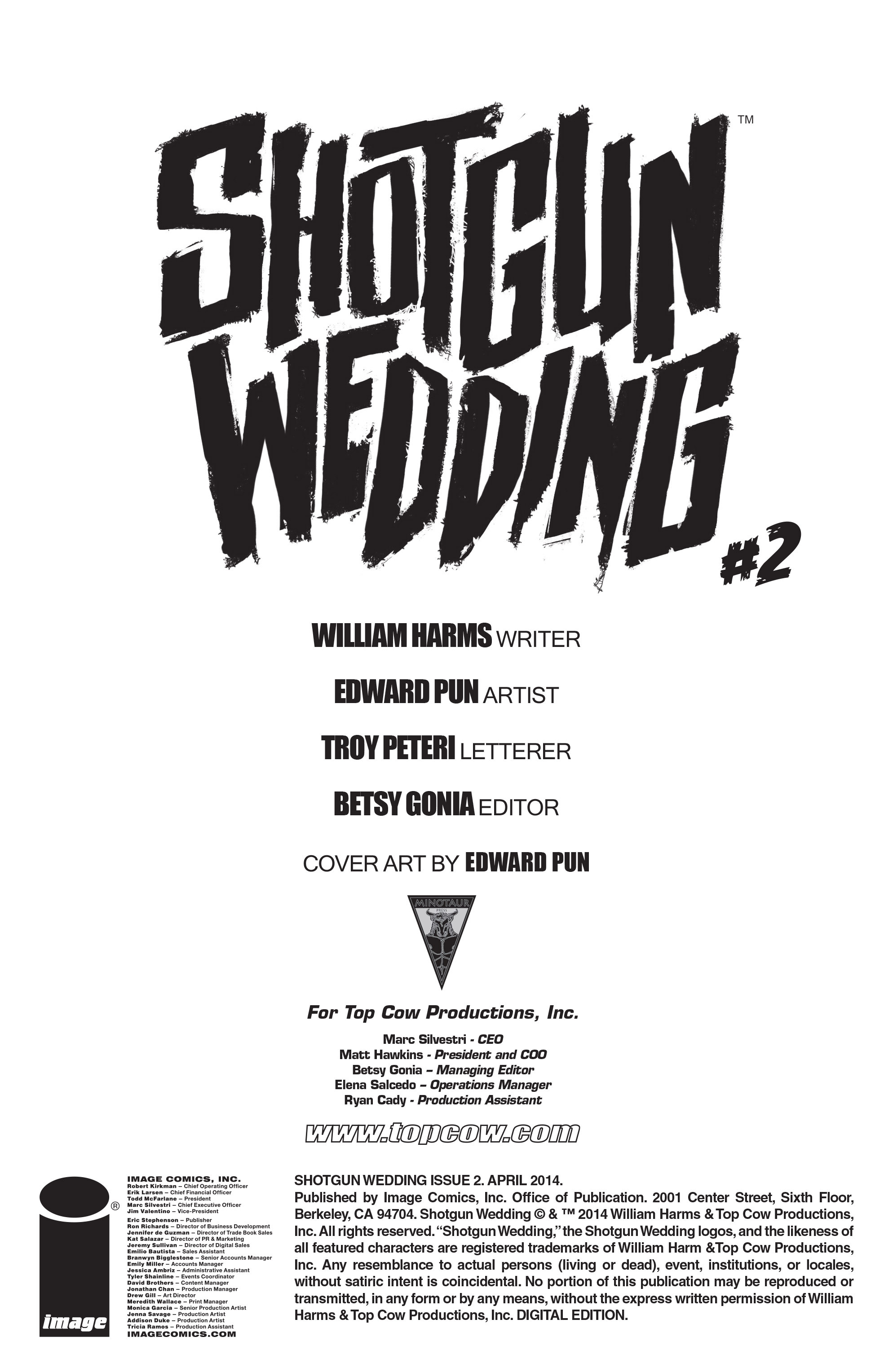 Read online Shotgun Wedding comic -  Issue #2 - 2