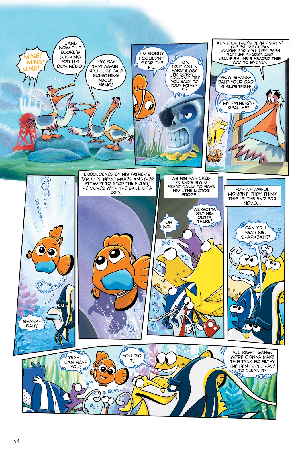 Disney/PIXAR Finding Nemo and Finding Dory: The Story of the Movies in Comics issue TPB - Page 34
