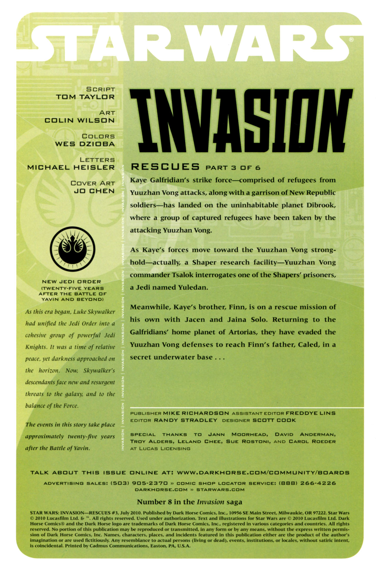 Read online Star Wars: Invasion - Rescues comic -  Issue #3 - 2