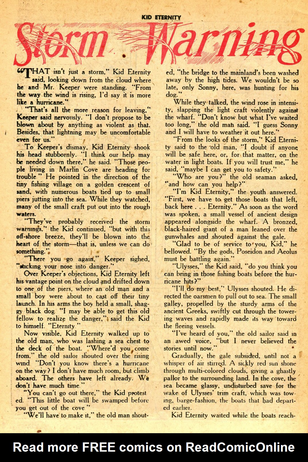 Read online Kid Eternity (1946) comic -  Issue #14 - 34
