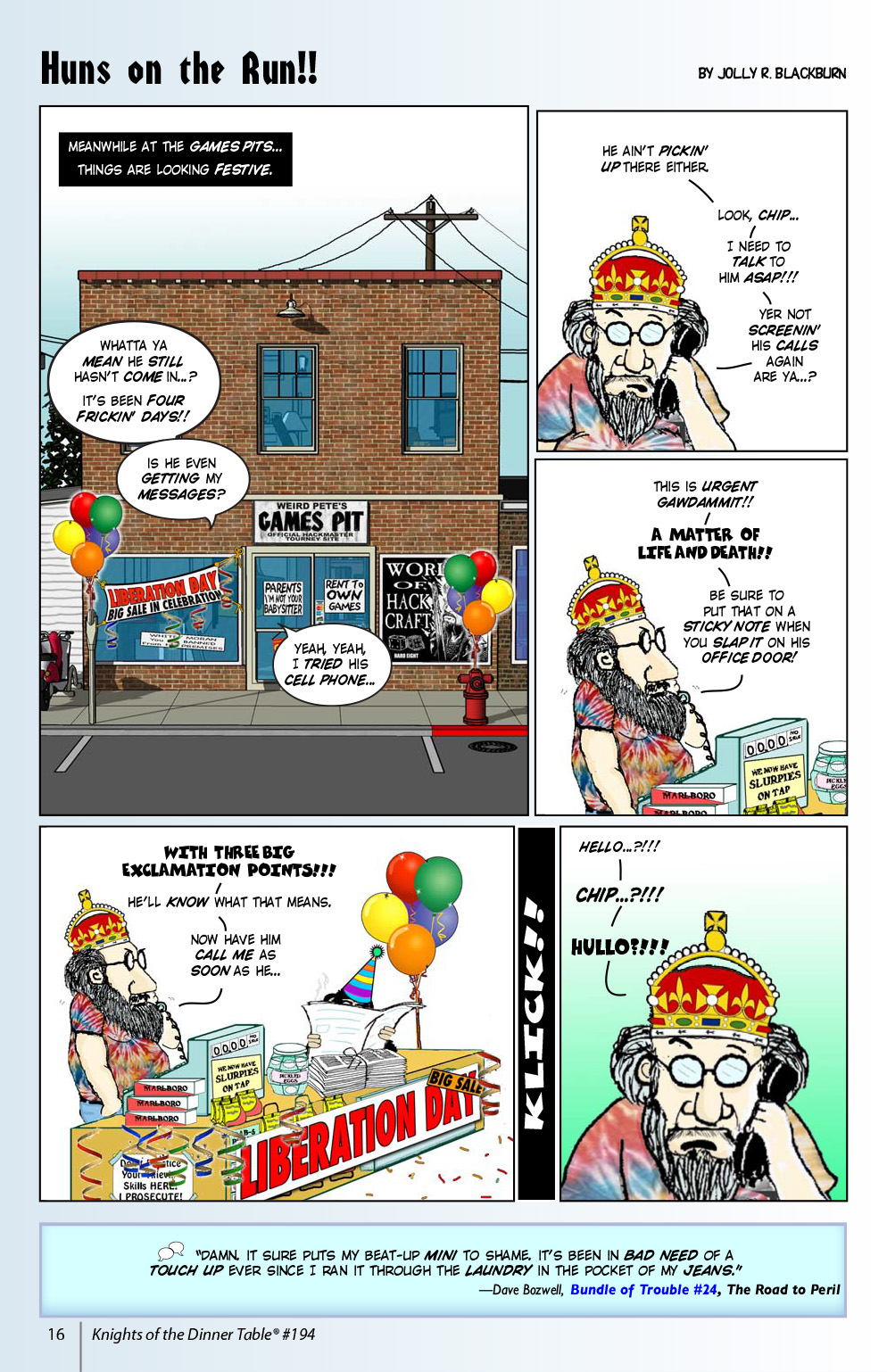 Read online Knights of the Dinner Table comic -  Issue #194 - 18