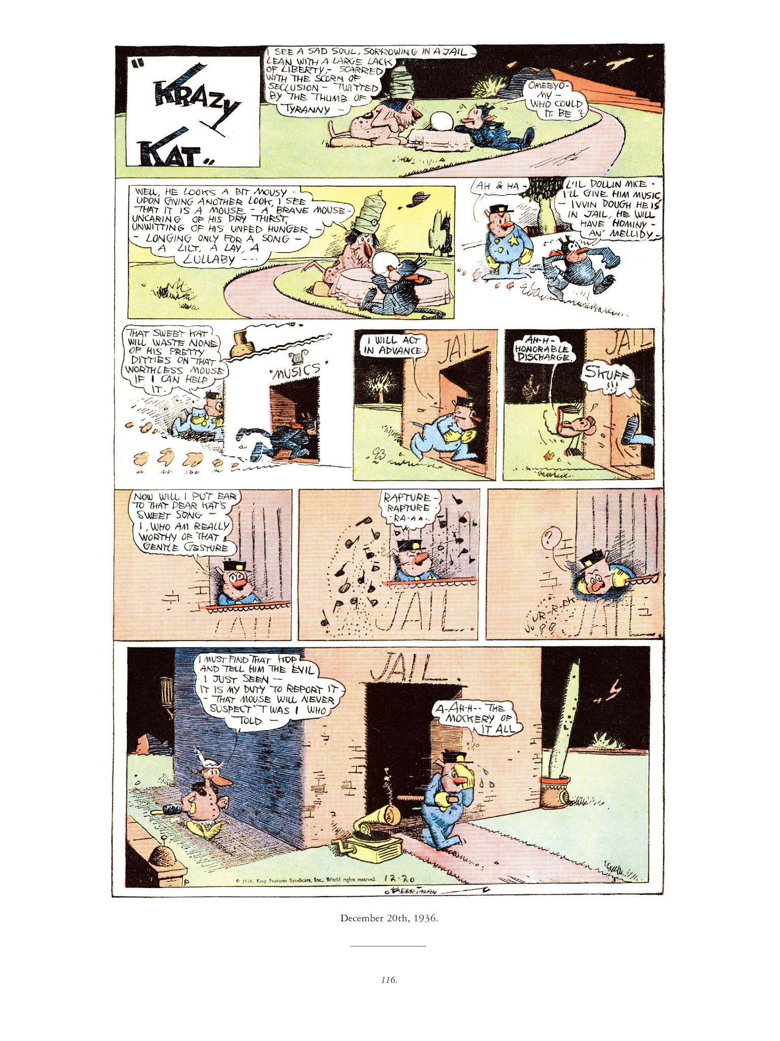 Read online Krazy & Ignatz comic -  Issue # TPB 9 - 114