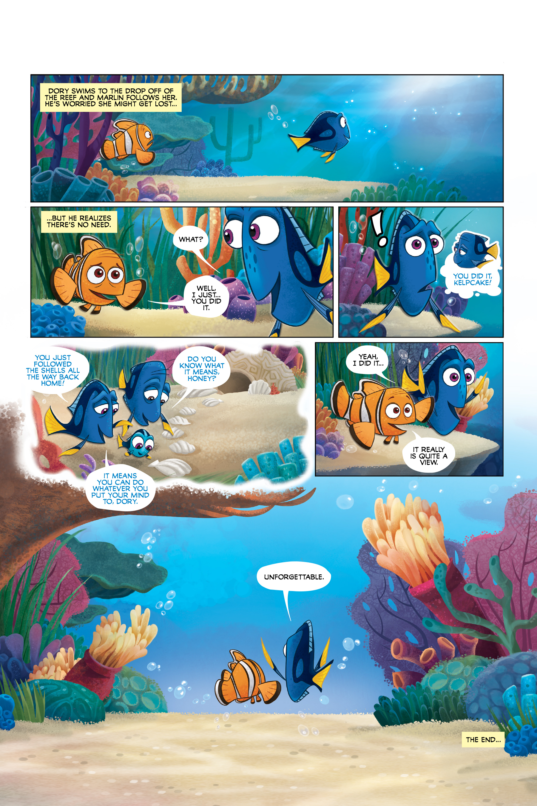 Read online Disney/PIXAR Finding Nemo and Finding Dory: The Story of the Movies in Comics comic -  Issue # TPB - 102
