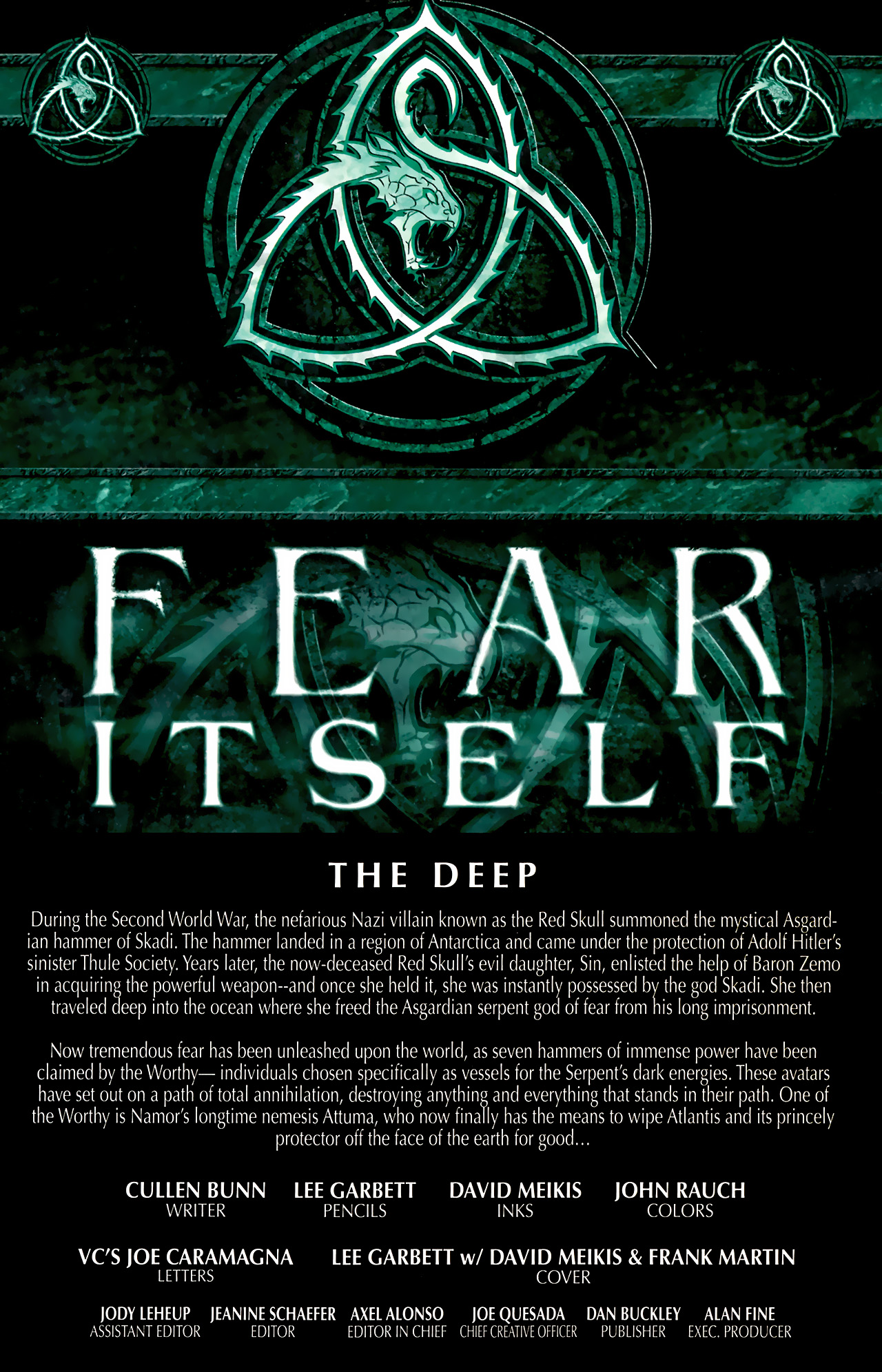 Read online Fear Itself: The Deep comic -  Issue #1 - 2