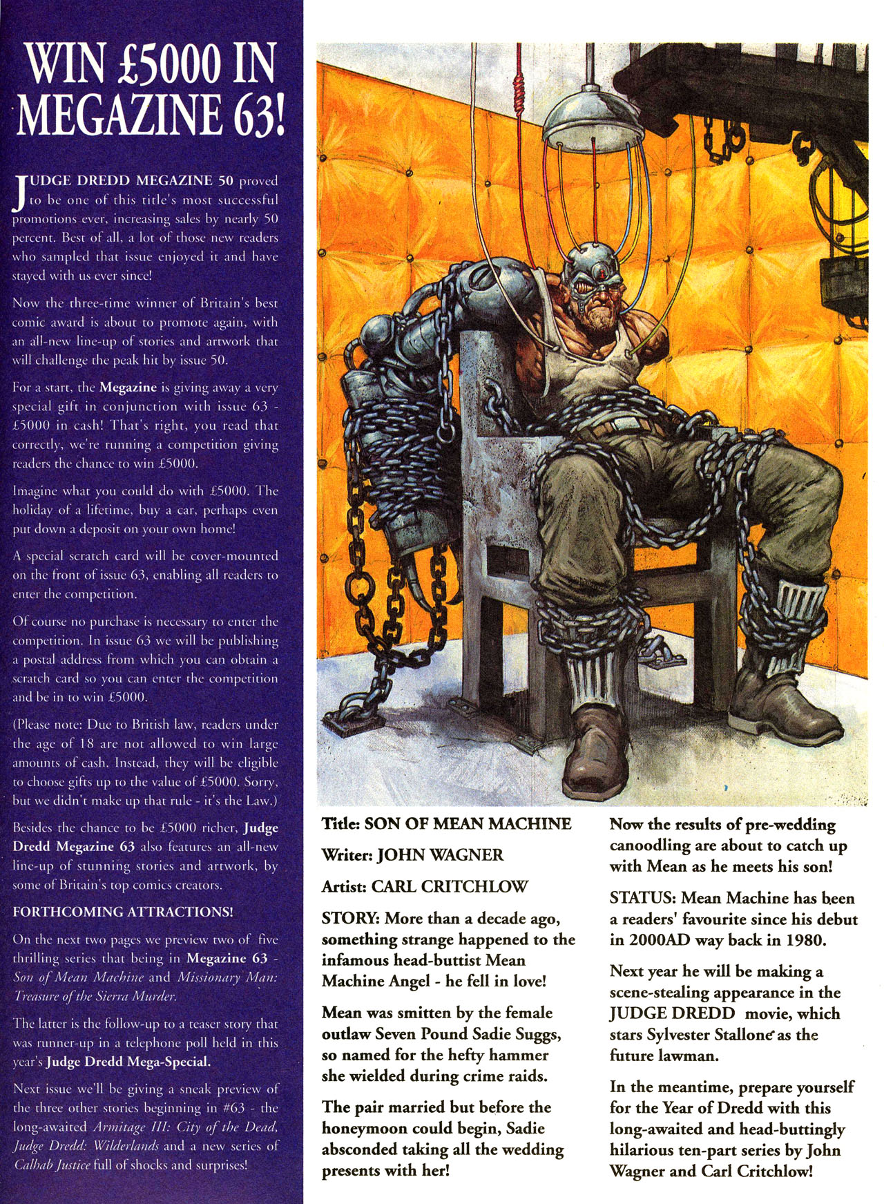 Read online Judge Dredd: The Megazine (vol. 2) comic -  Issue #61 - 13