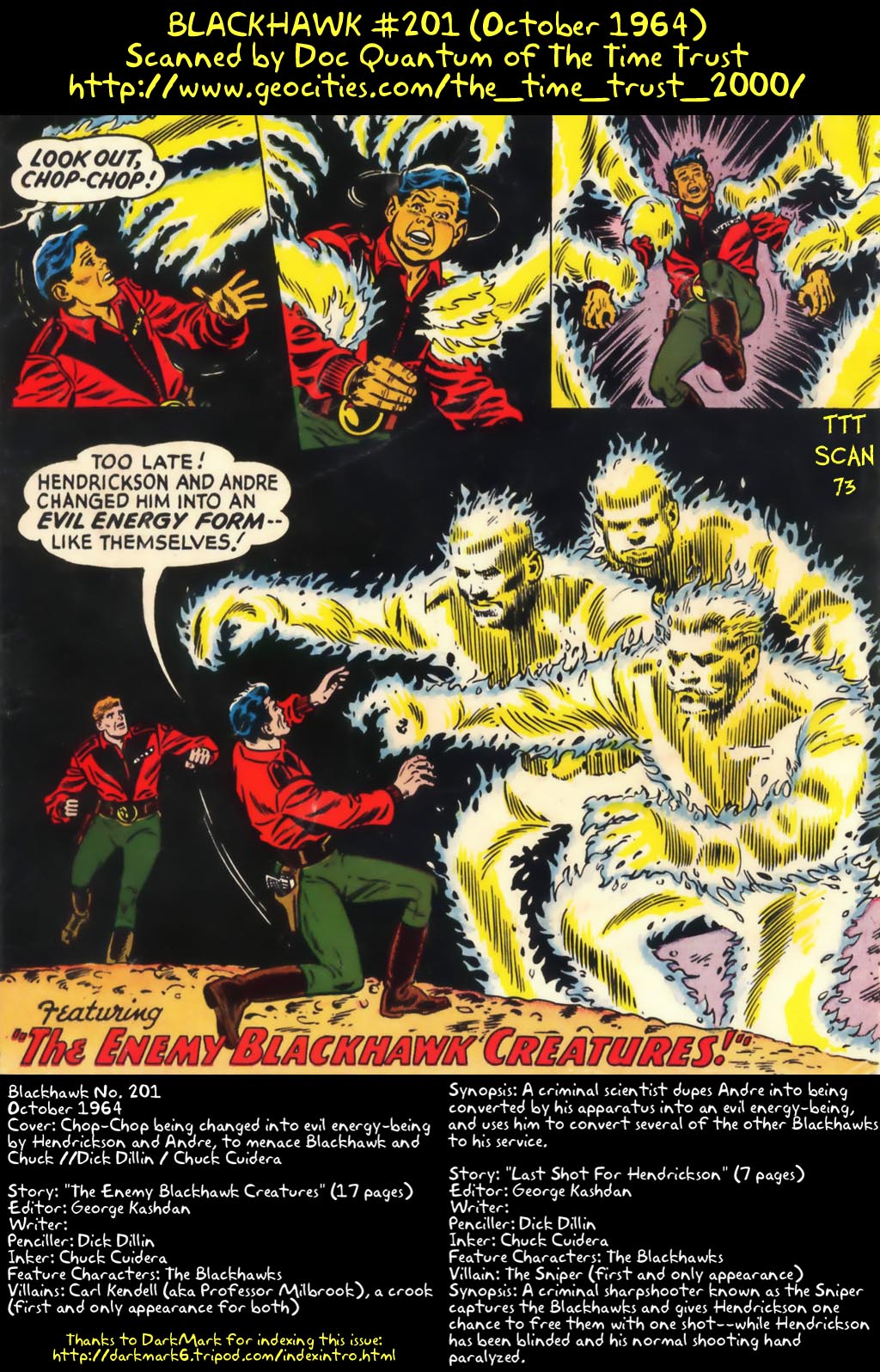 Read online Blackhawk (1957) comic -  Issue #201 - 1