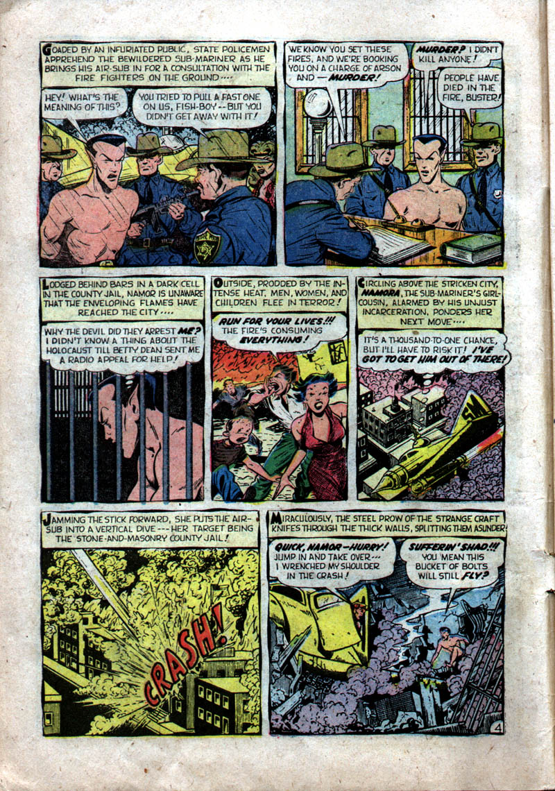 Read online Sub-Mariner Comics comic -  Issue #37 - 6