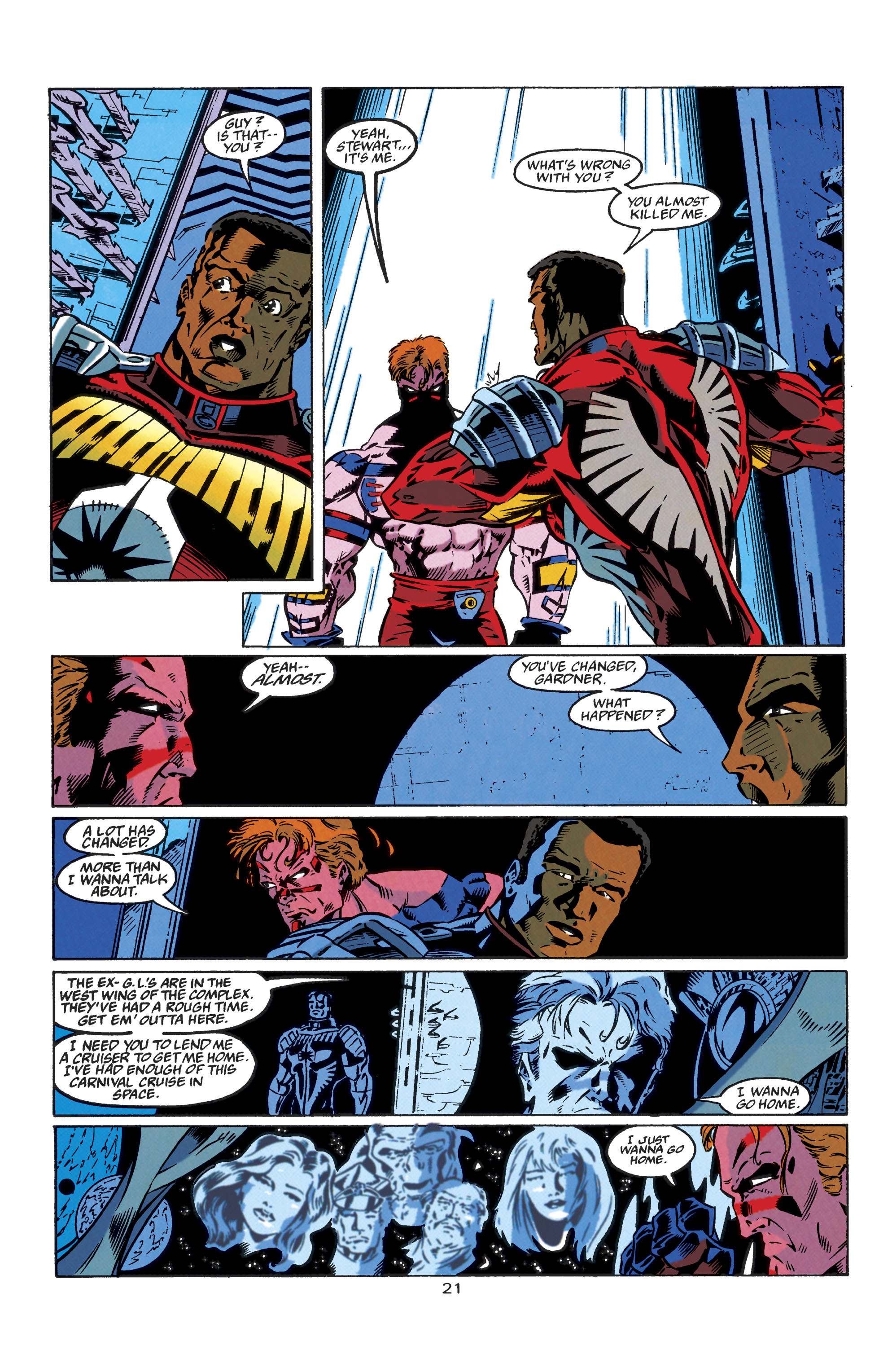 Read online Guy Gardner: Warrior comic -  Issue #37 - 21