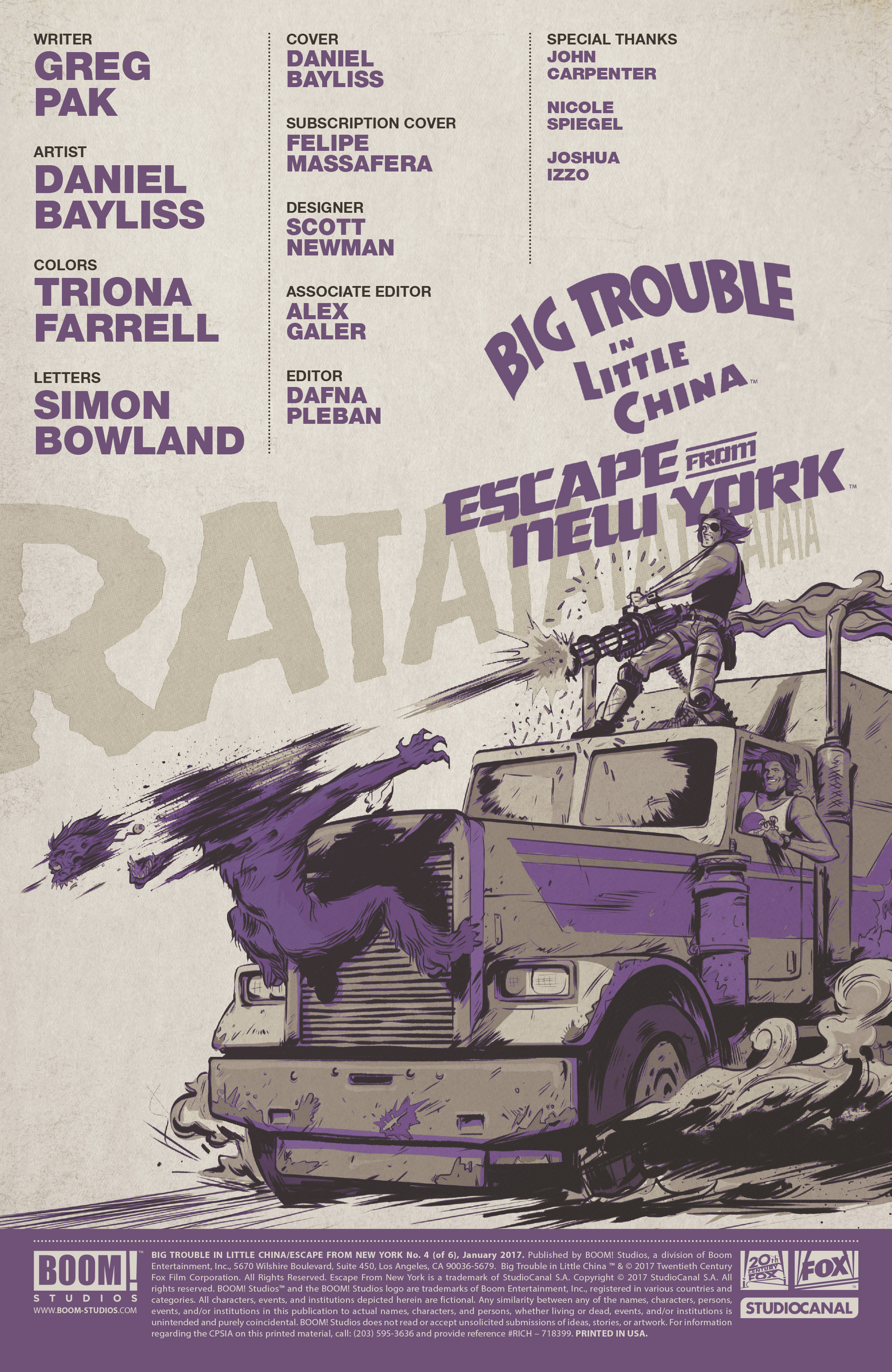 Read online Big Trouble in Little China/Escape From New York comic -  Issue #4 - 2