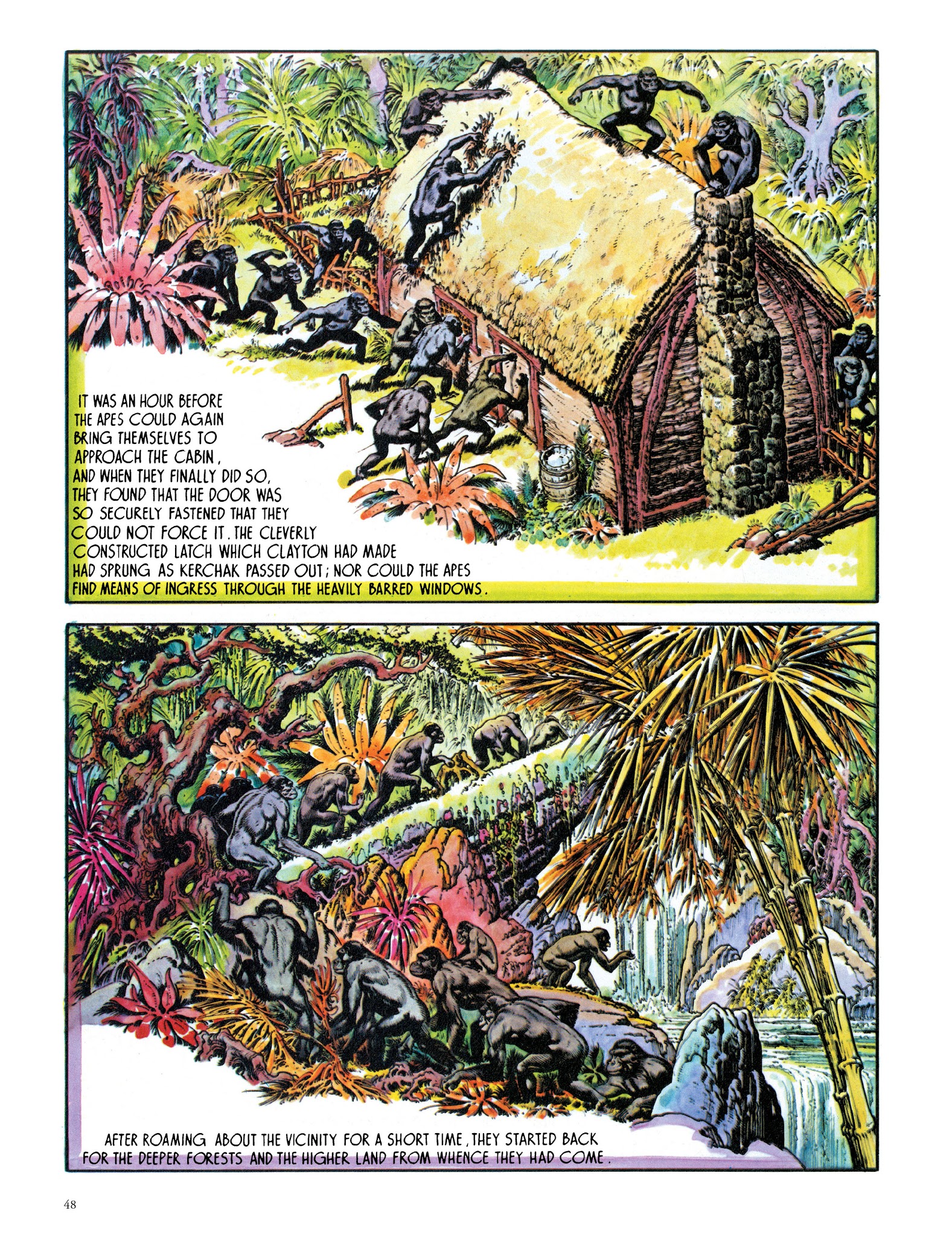 Read online Edgar Rice Burroughs' Tarzan: Burne Hogarth's Lord of the Jungle comic -  Issue # TPB - 50