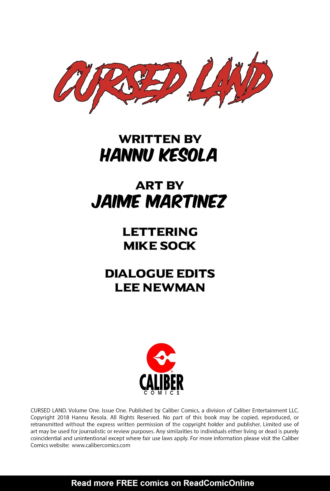 Read online Cursed Land comic -  Issue #1 - 2