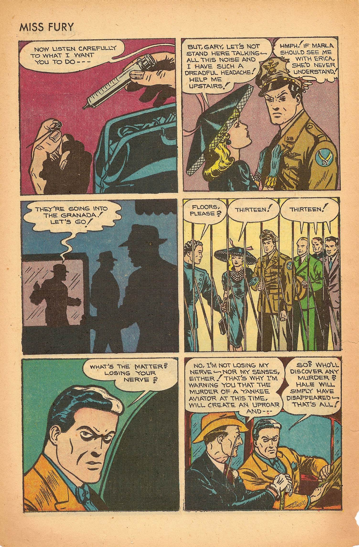 Read online Miss Fury (1942) comic -  Issue #7 - 22