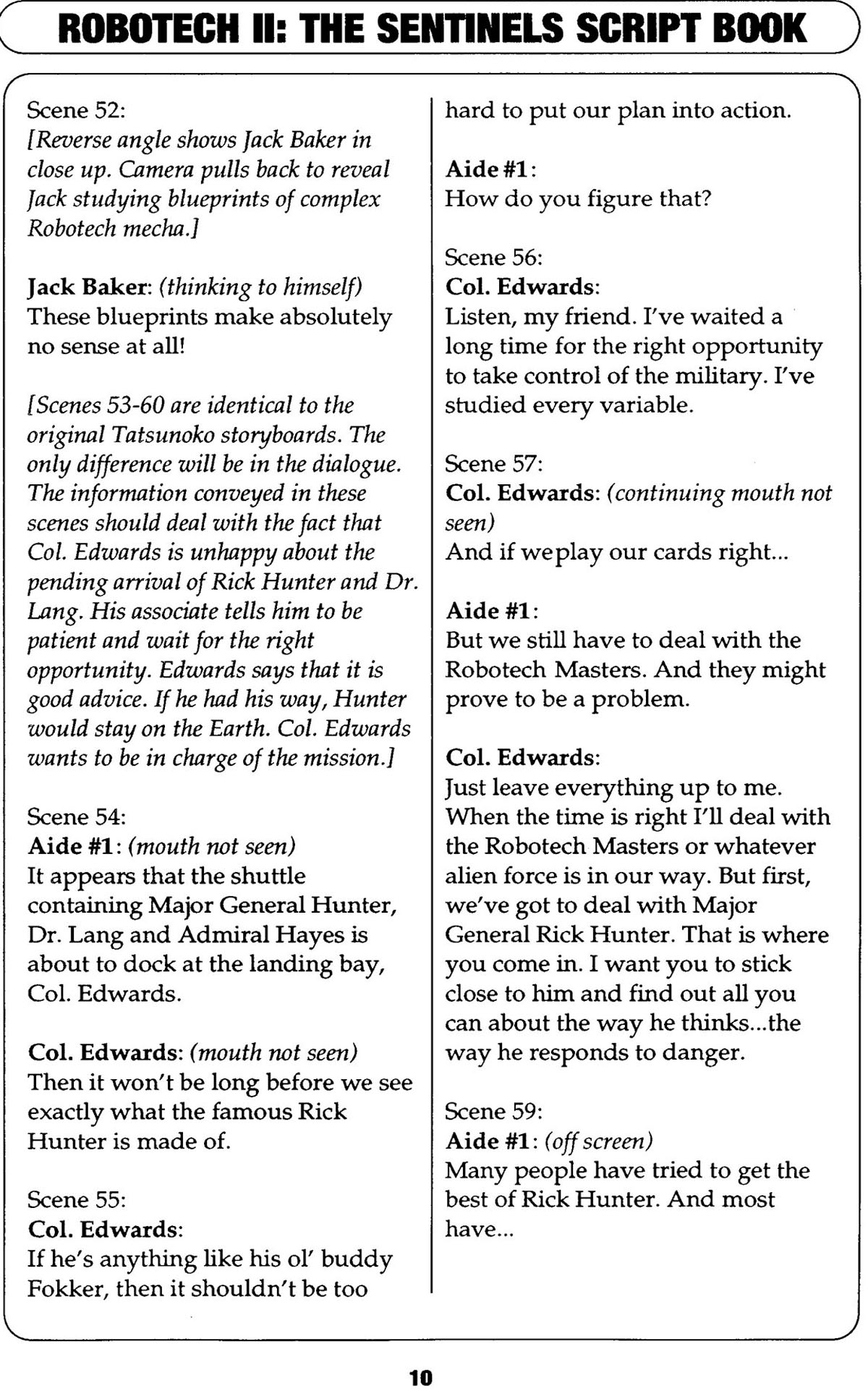 Read online Robotech II: The Sentinels comic -  Issue # _Script Book 1 - 14