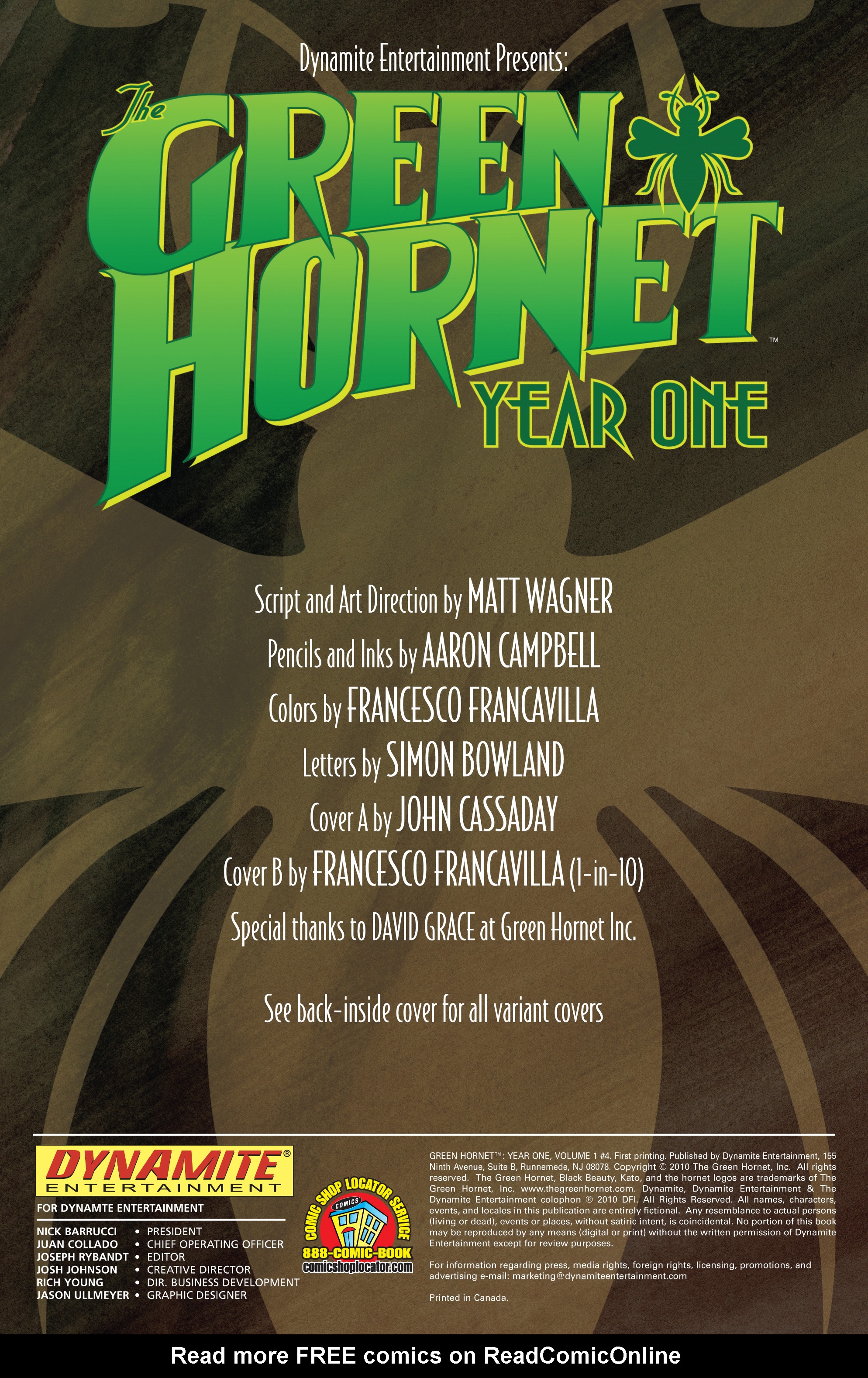 Read online Green Hornet: Year One comic -  Issue #4 - 2